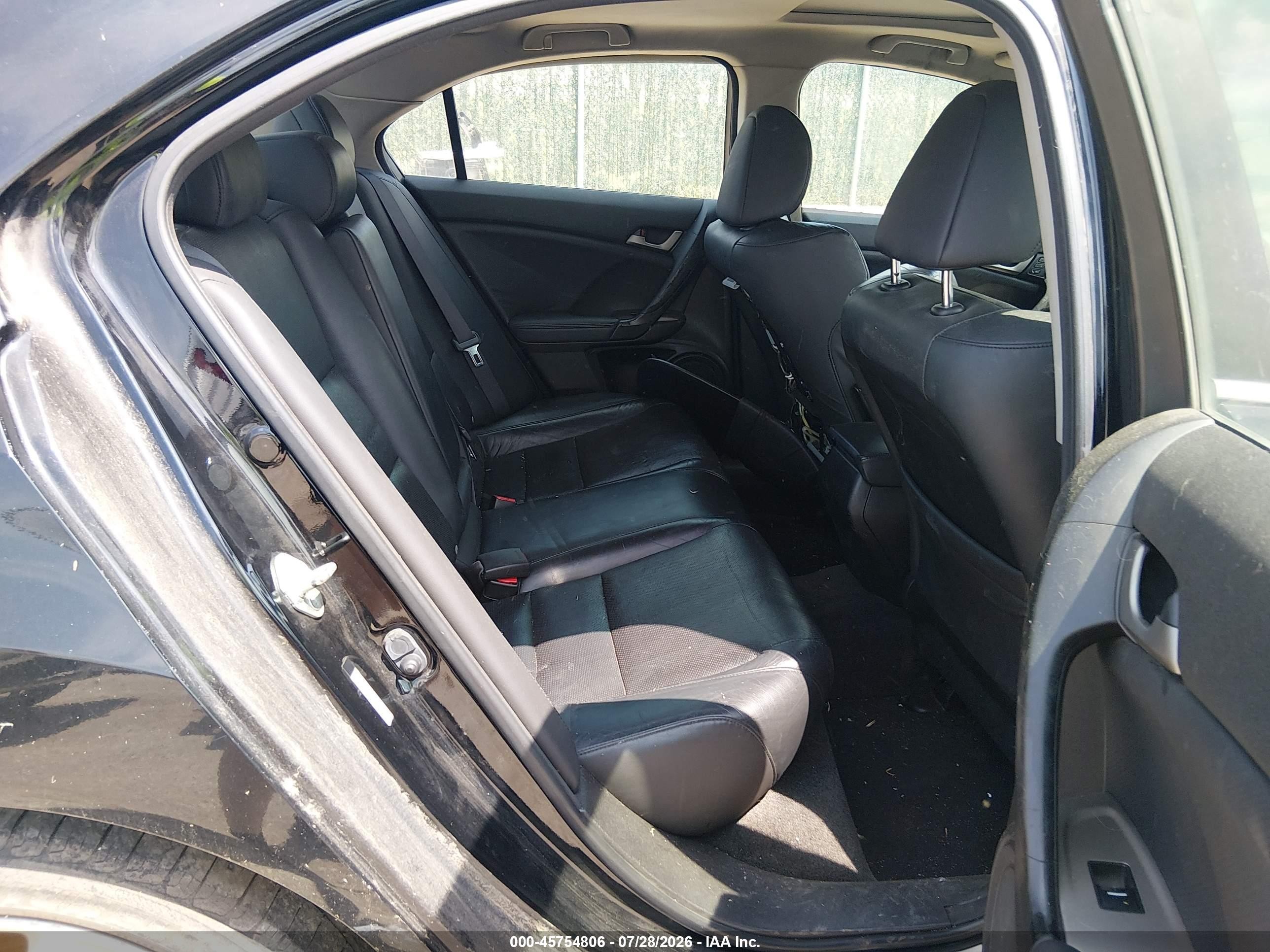 2010 Acura Tsx 2.4 Black vin: JH4CU2F68AC029124