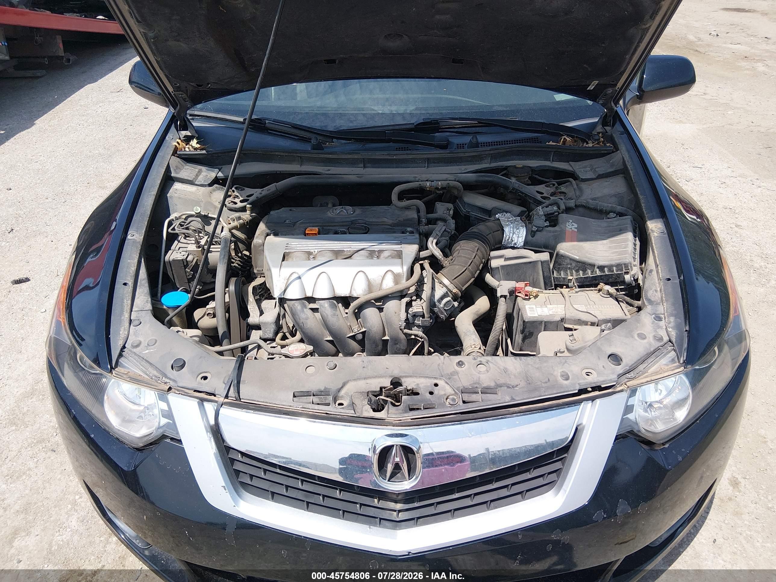 2010 Acura Tsx 2.4 Black vin: JH4CU2F68AC029124