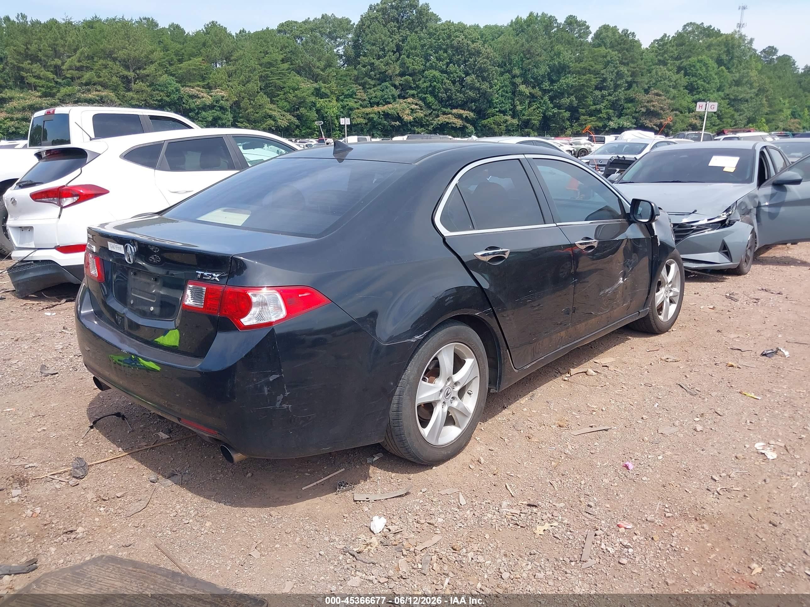 2010 Acura Tsx 2.4 Black vin: JH4CU2F68AC031911