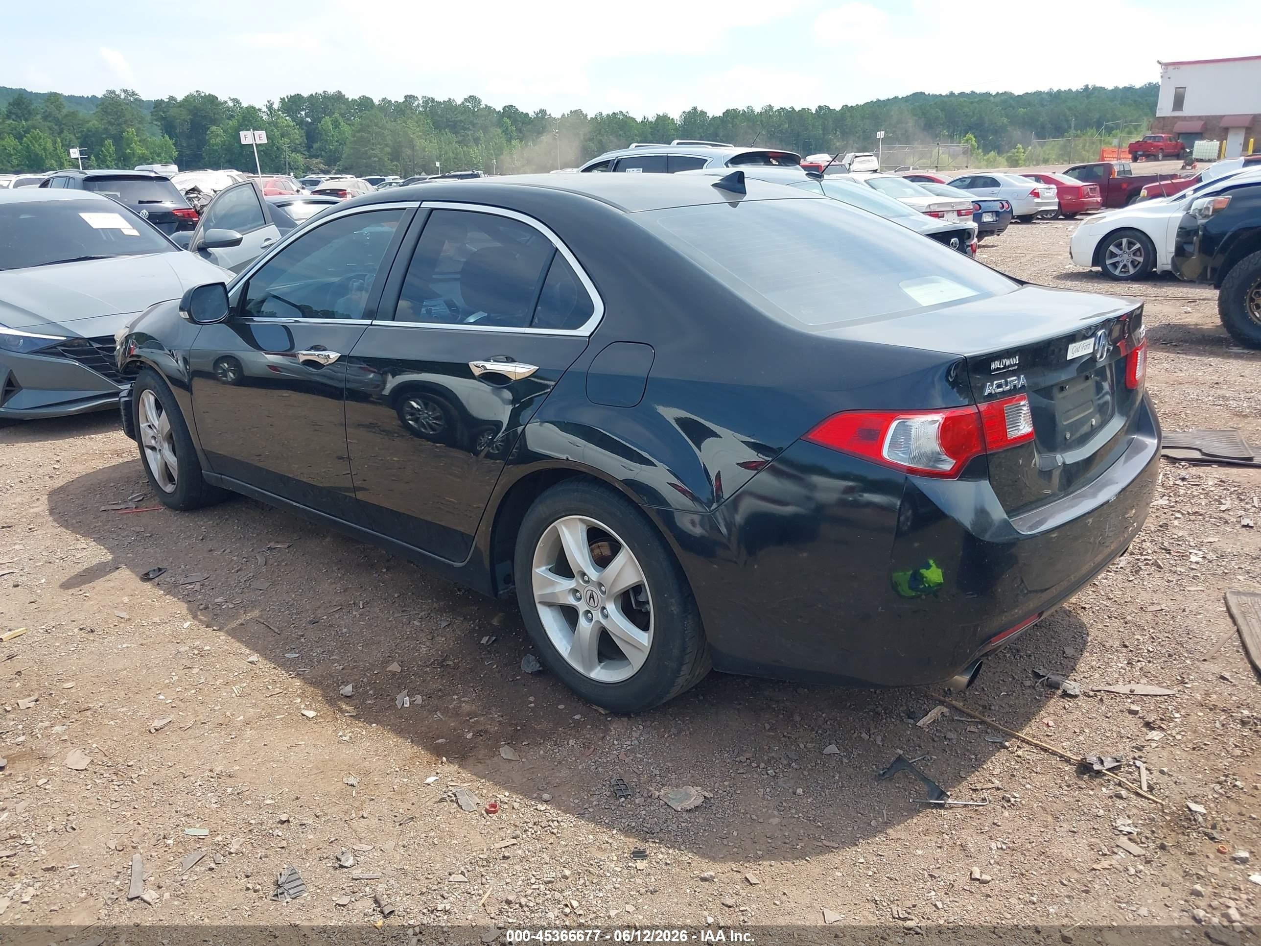 2010 Acura Tsx 2.4 Black vin: JH4CU2F68AC031911