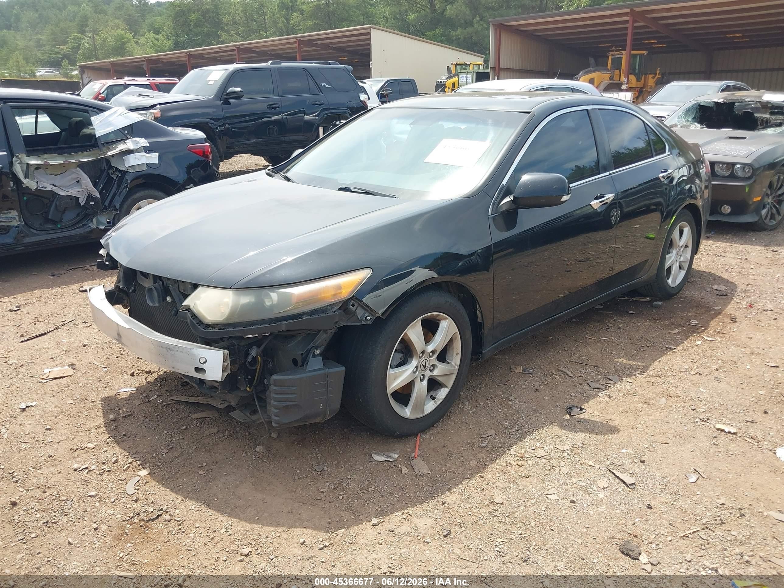2010 Acura Tsx 2.4 Black vin: JH4CU2F68AC031911