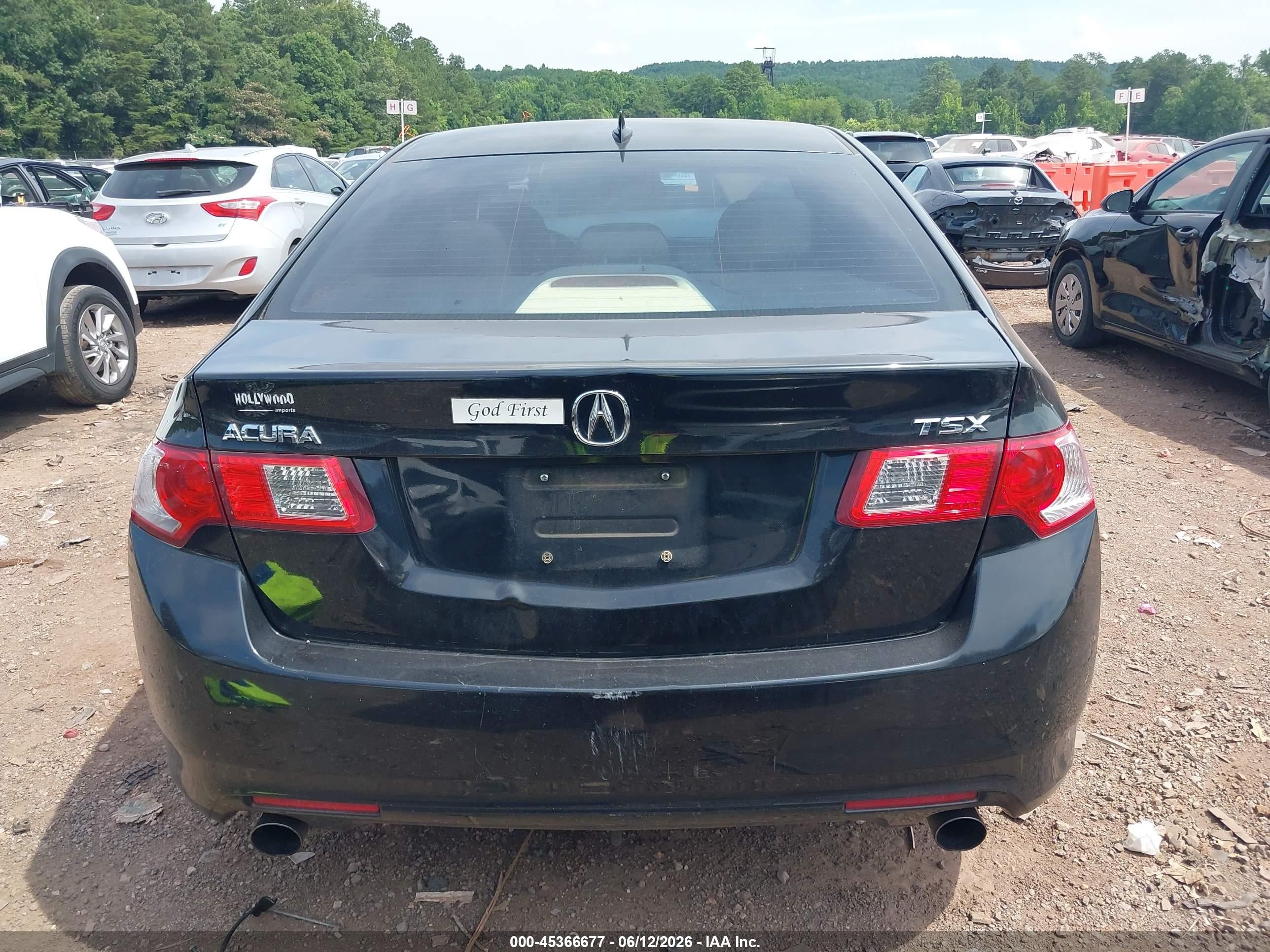 2010 Acura Tsx 2.4 Black vin: JH4CU2F68AC031911