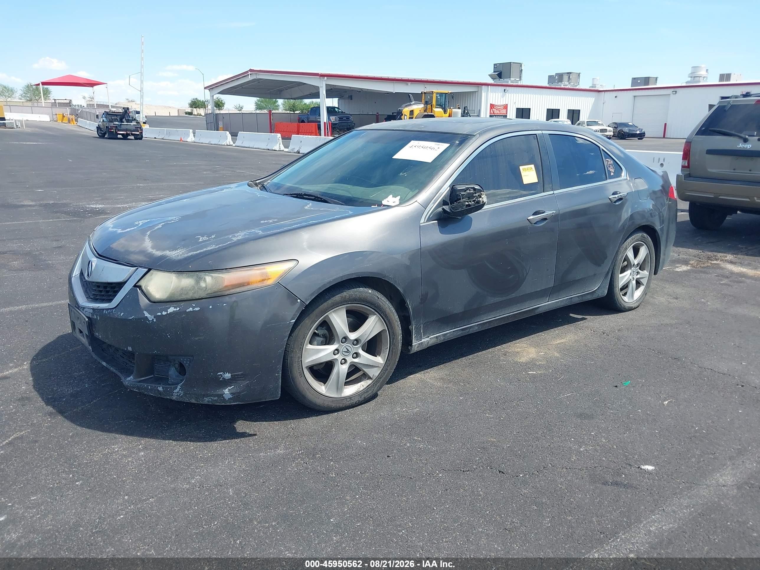 2010 Acura Tsx 2.4 Серый vin: JH4CU2F68AC034047