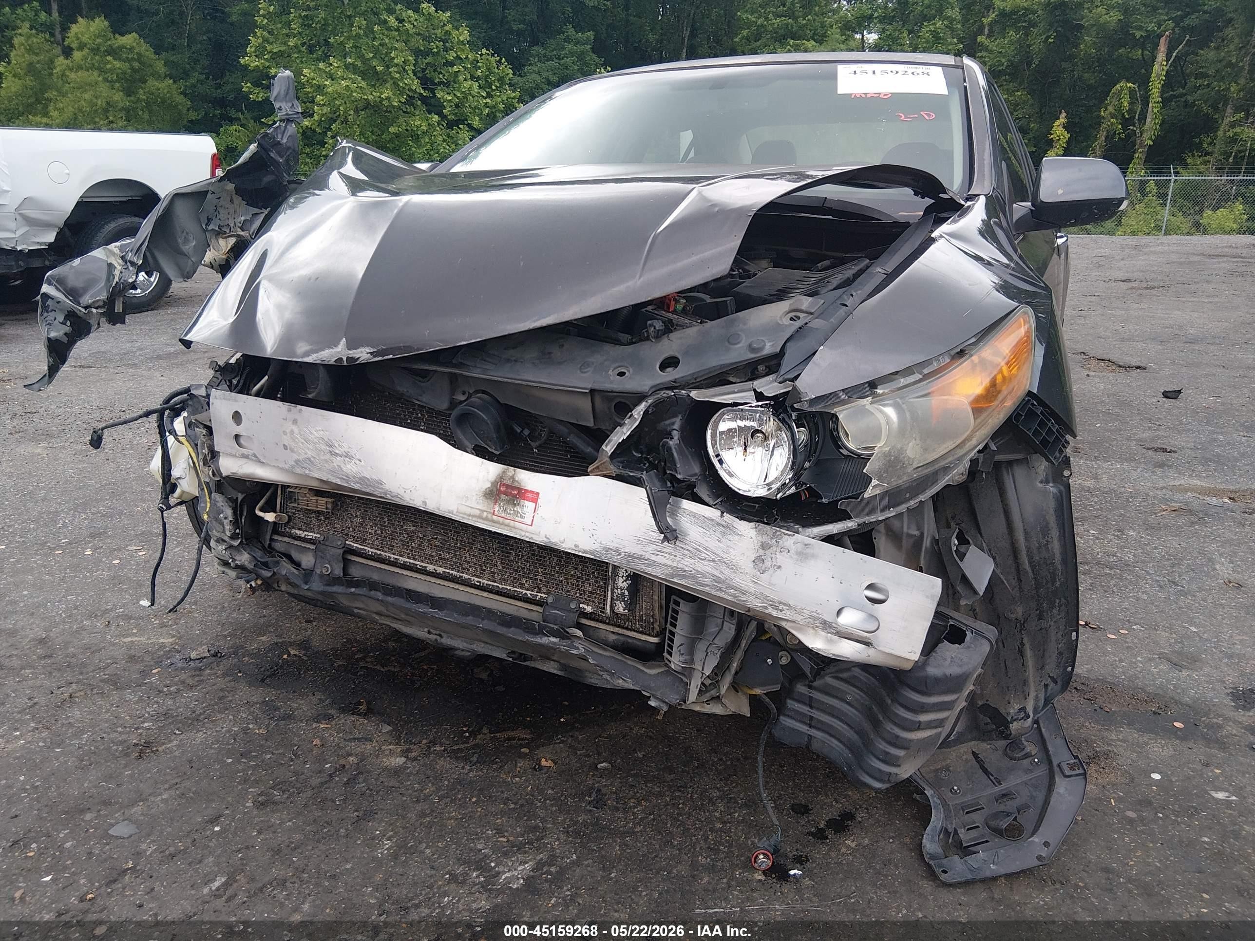 2010 Acura Tsx 2.4 Серый vin: JH4CU2F68AC037823