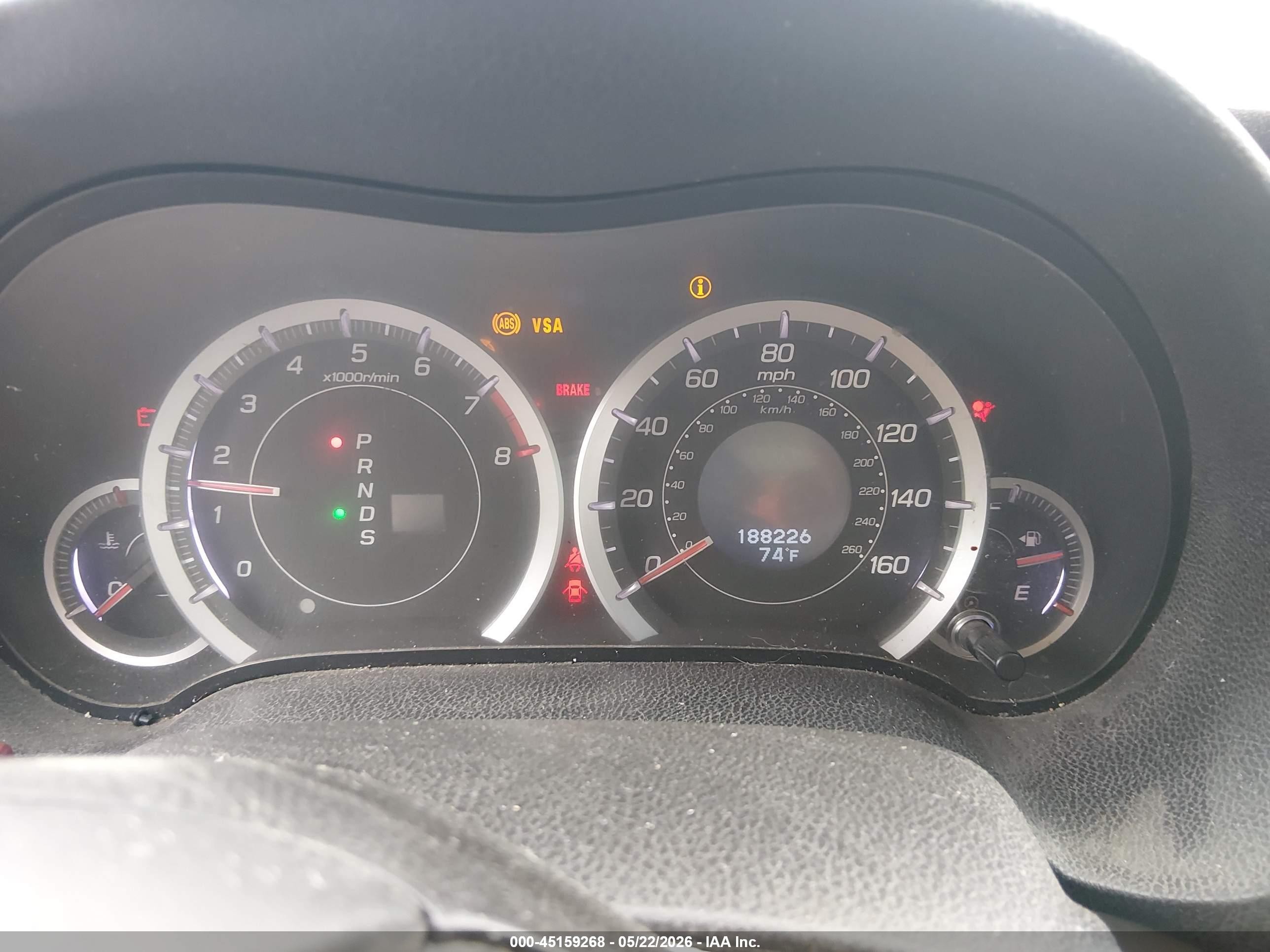 2010 Acura Tsx 2.4 Серый vin: JH4CU2F68AC037823