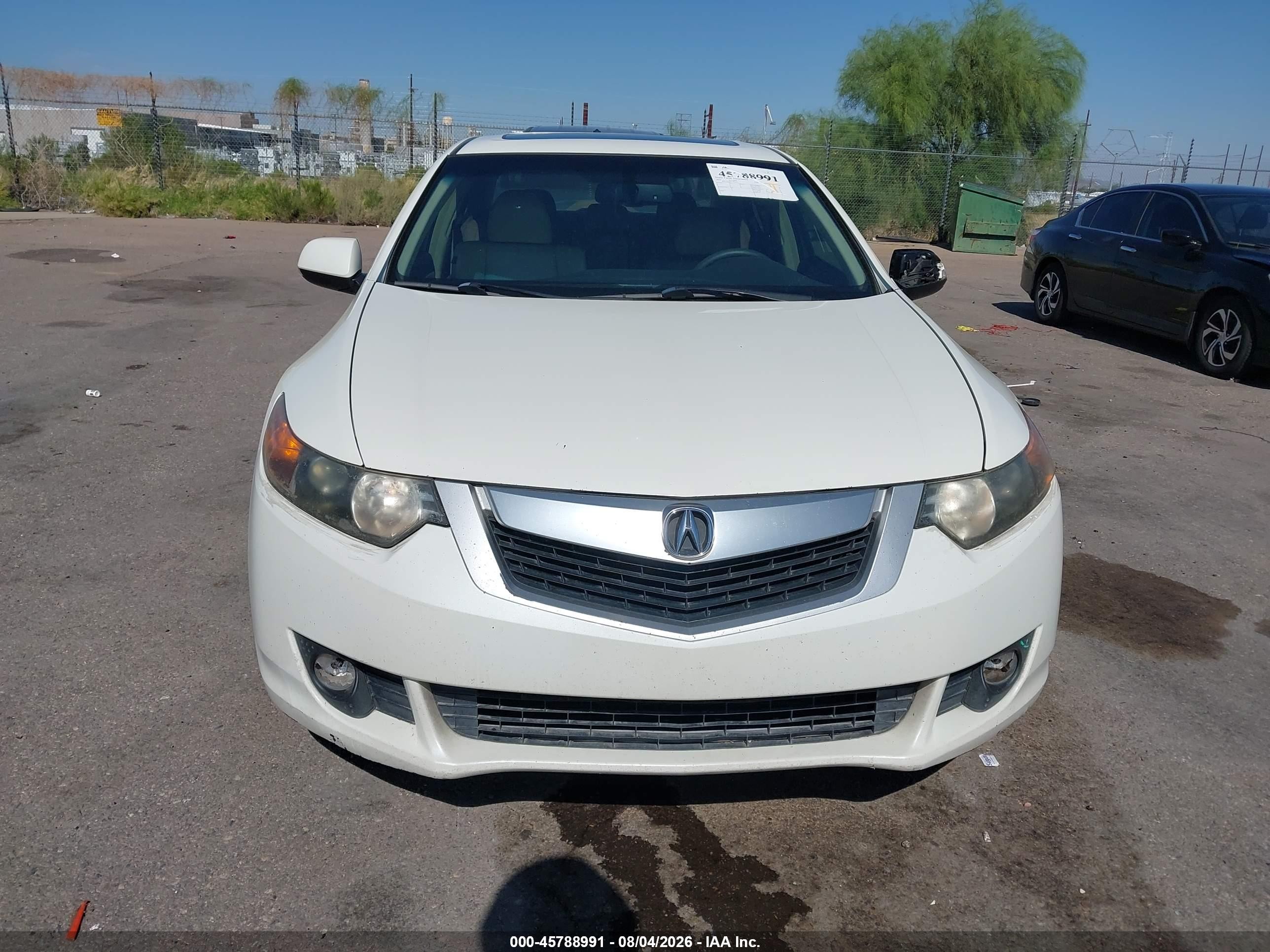2010 Acura Tsx 2.4 Белый vin: JH4CU2F68AC041077