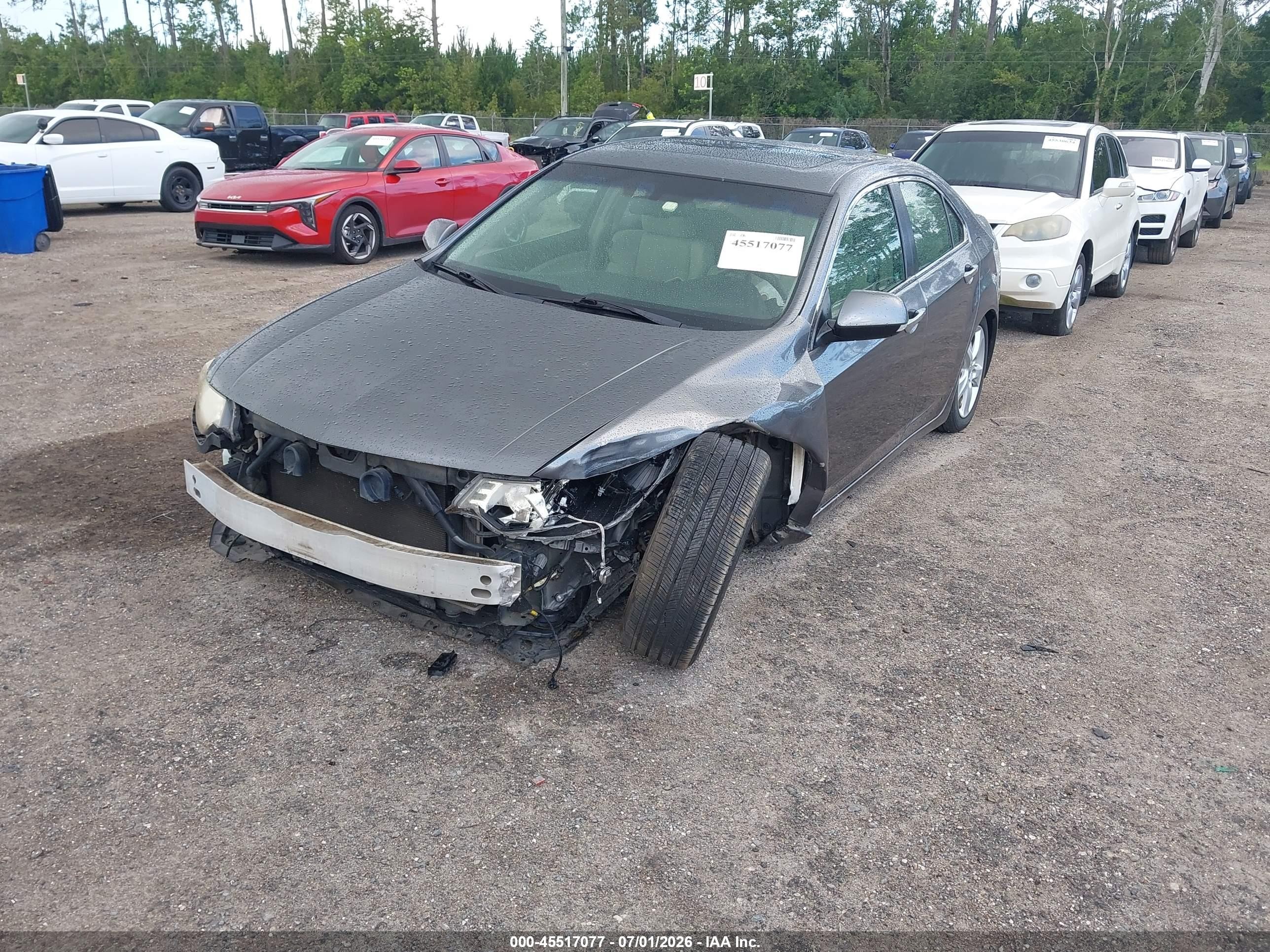 2010 Acura Tsx 2.4 Gray vin: JH4CU2F68AC041435