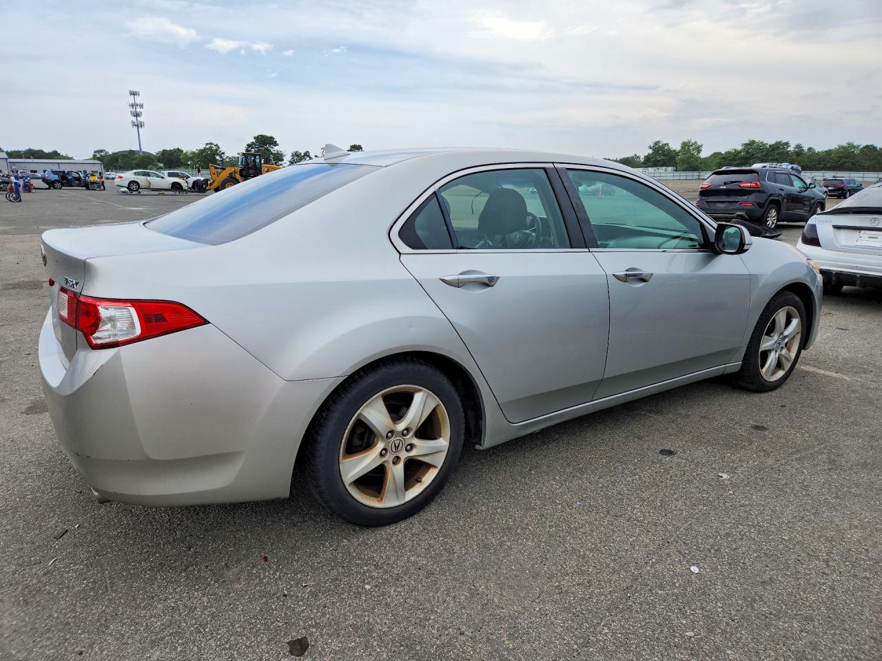 2010 Acura Tsx Silver vin: JH4CU2F68AC043413