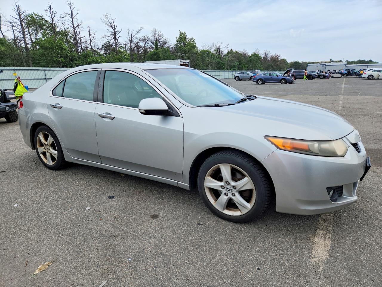 2010 Acura Tsx Silver vin: JH4CU2F68AC043413
