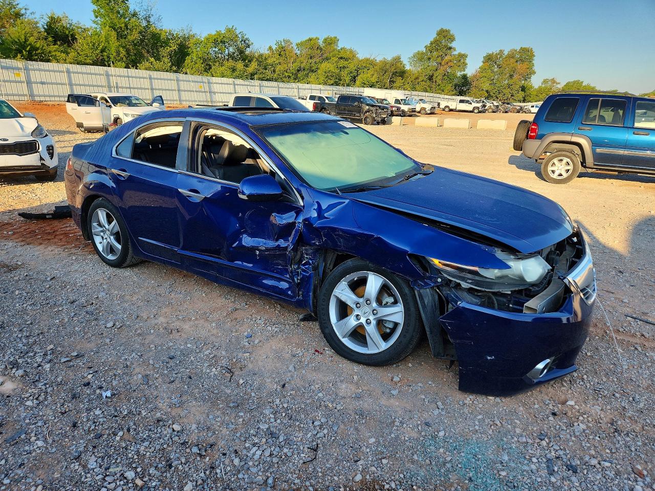 2011 Acura Tsx Blue vin: JH4CU2F68BC003009