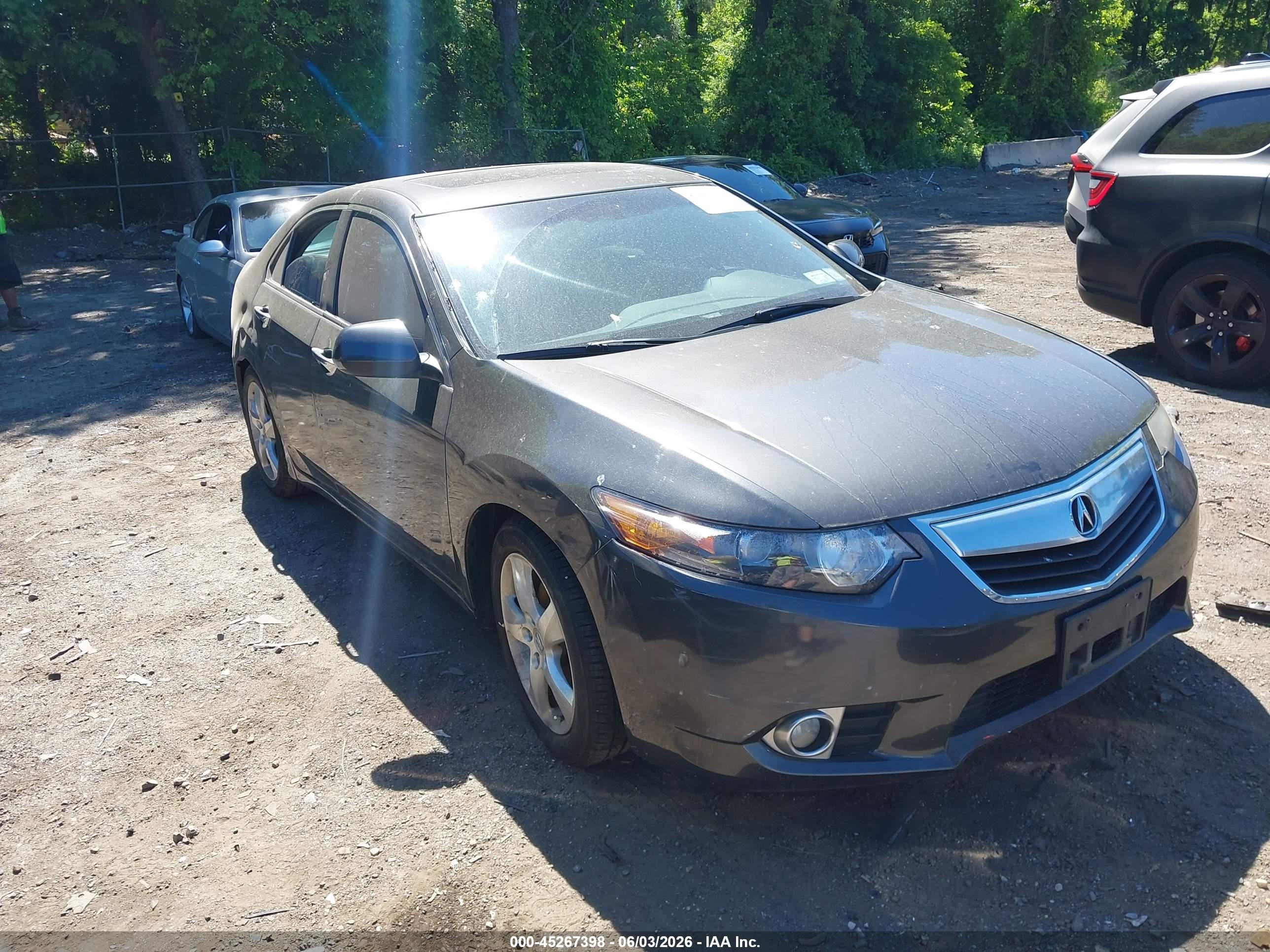 2011 Acura Tsx 2.4 Серый vin: JH4CU2F68BC003043