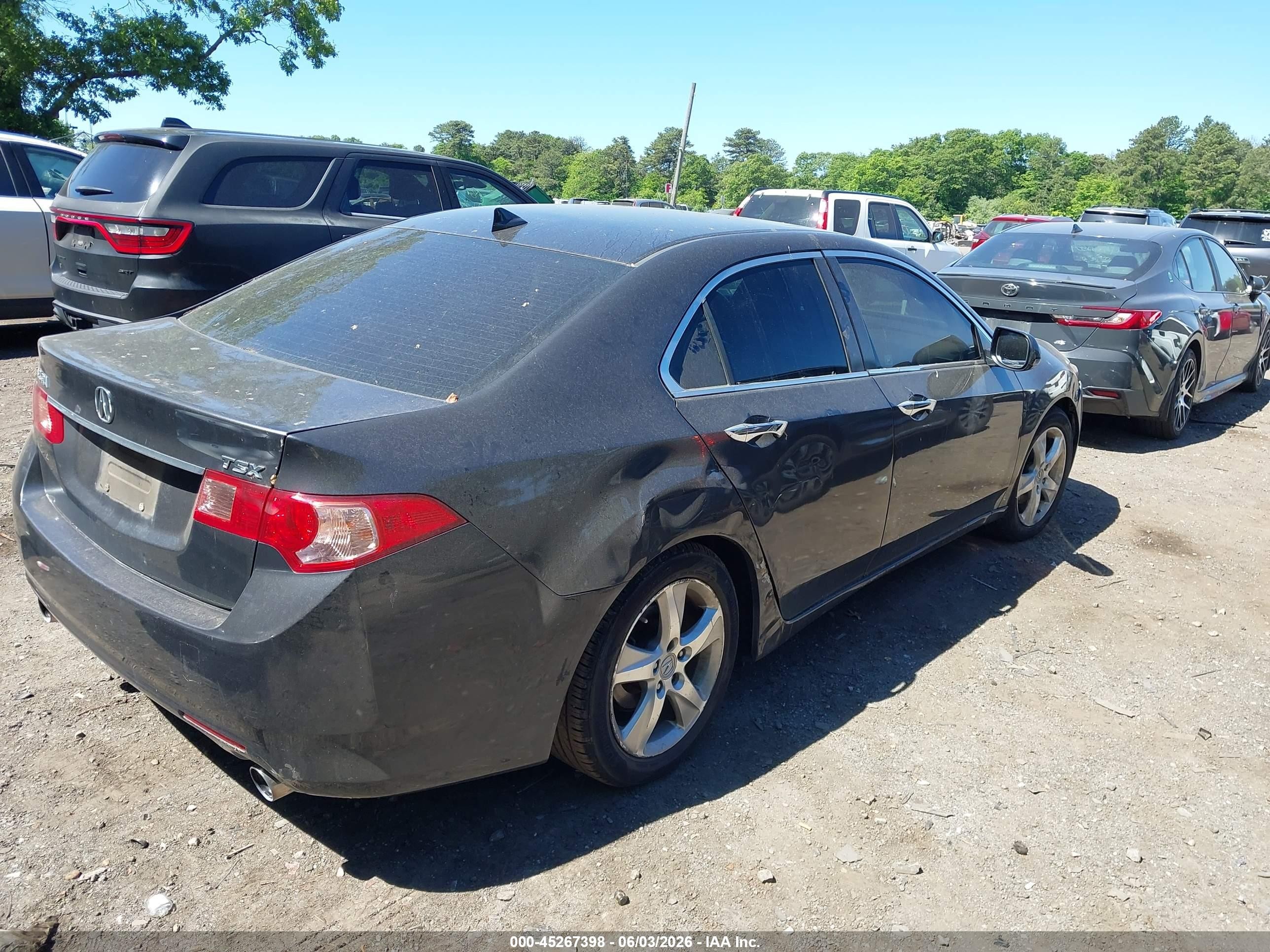 2011 Acura Tsx 2.4 Gray vin: JH4CU2F68BC003043