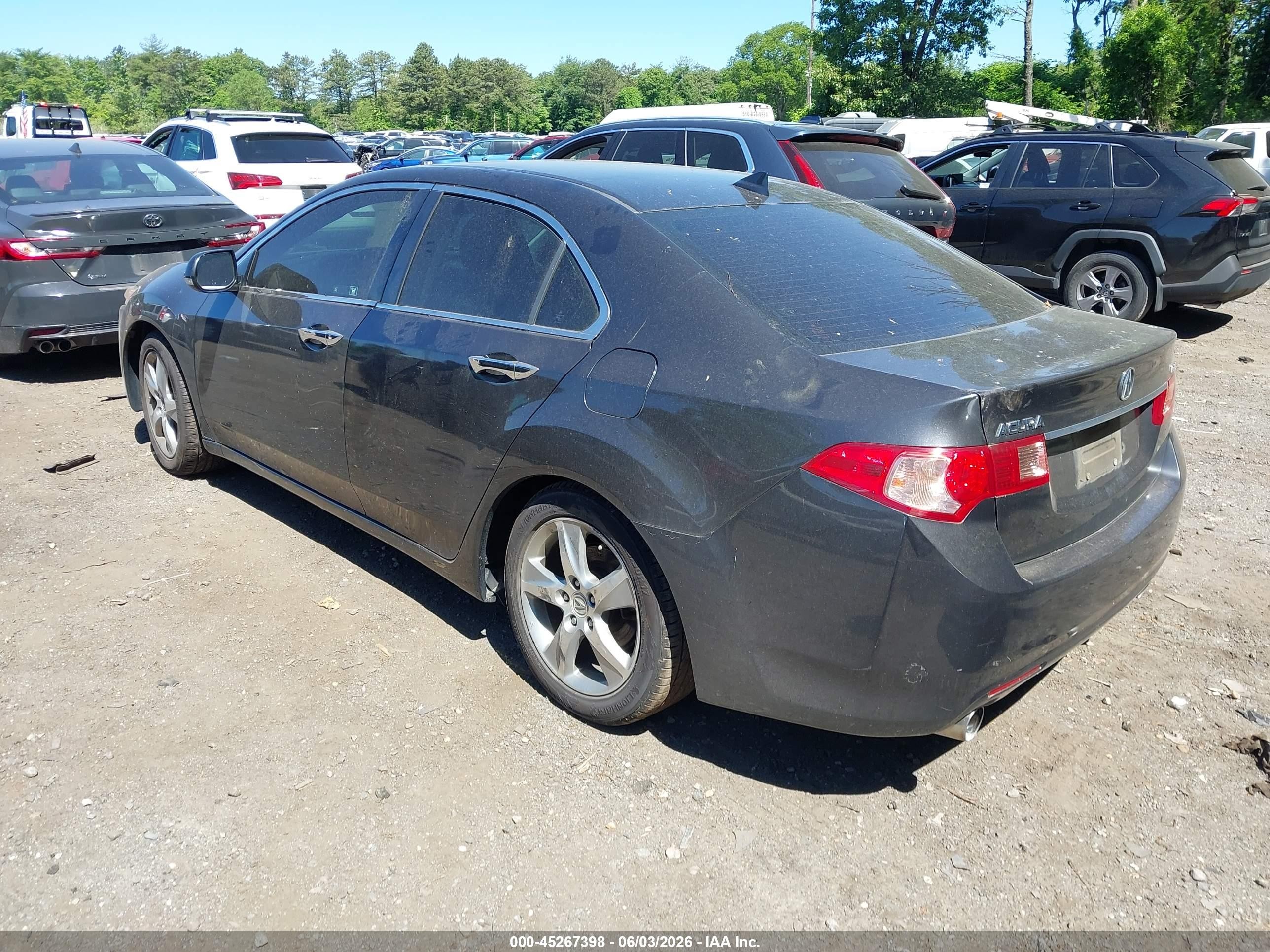 2011 Acura Tsx 2.4 Gray vin: JH4CU2F68BC003043
