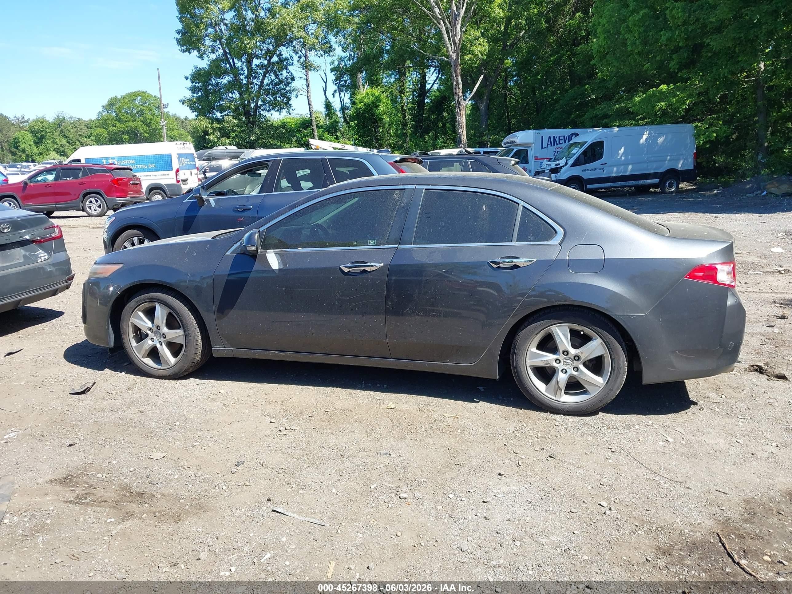 2011 Acura Tsx 2.4 Gray vin: JH4CU2F68BC003043