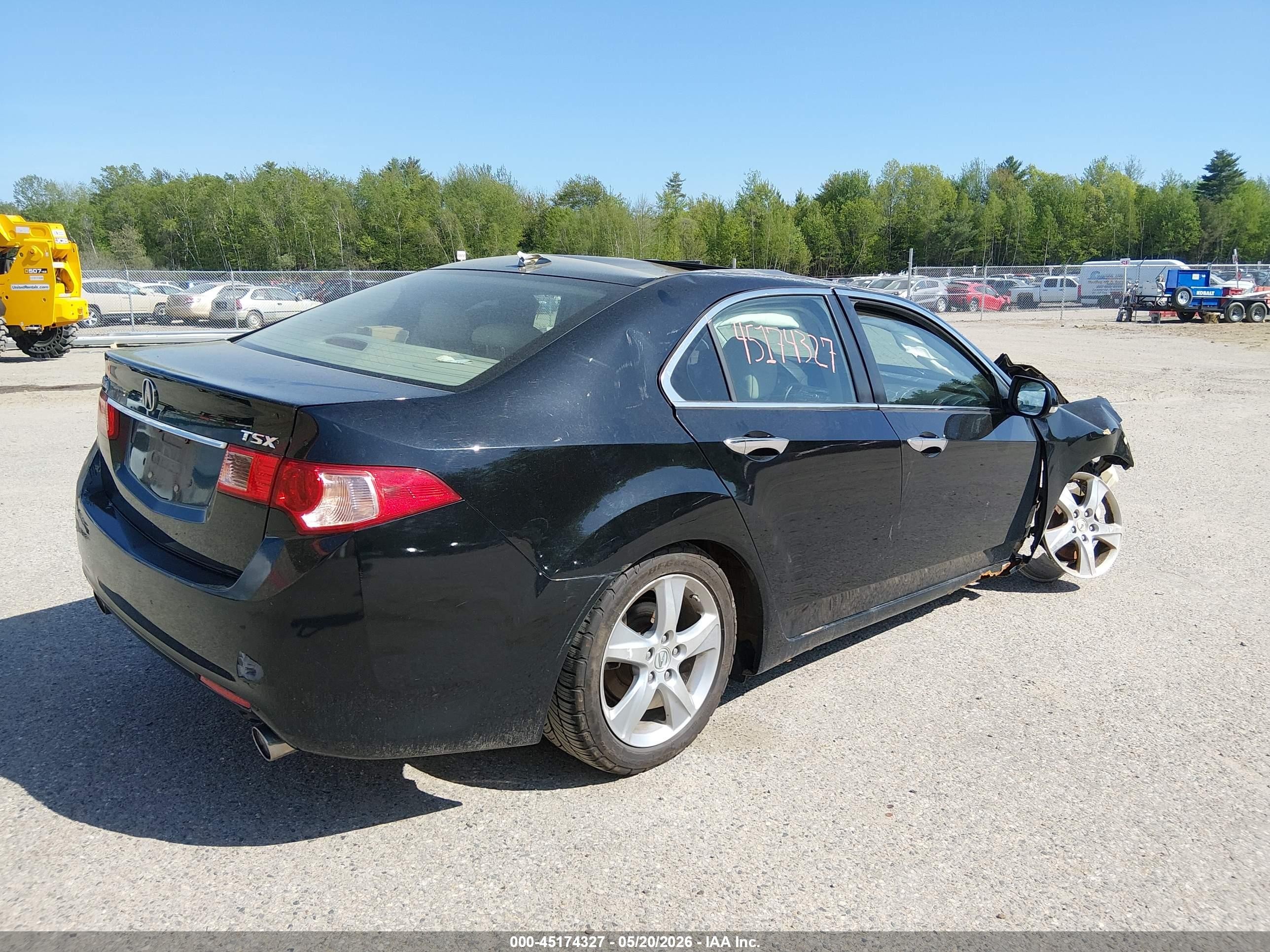 2011 Acura Tsx 2.4 Black vin: JH4CU2F68BC004497