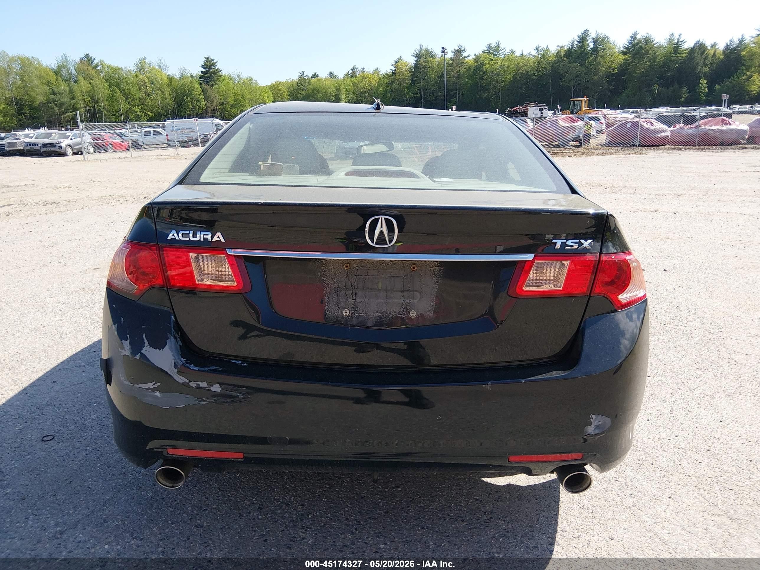 2011 Acura Tsx 2.4 Black vin: JH4CU2F68BC004497
