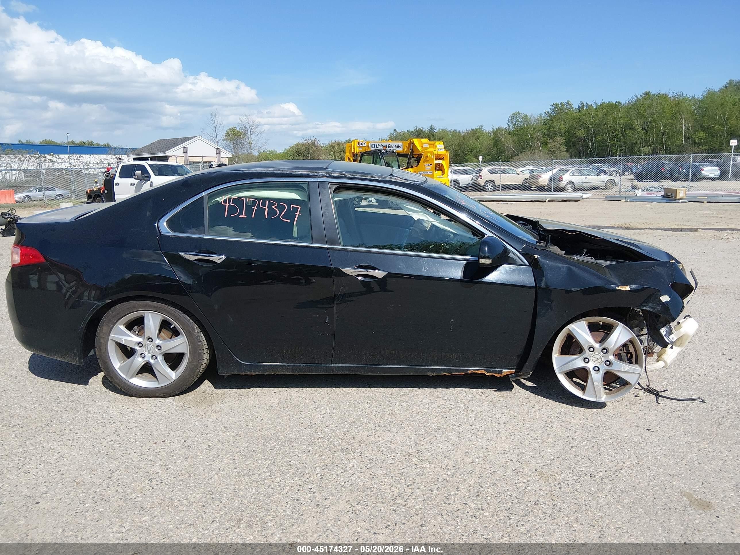 2011 Acura Tsx 2.4 Black vin: JH4CU2F68BC004497
