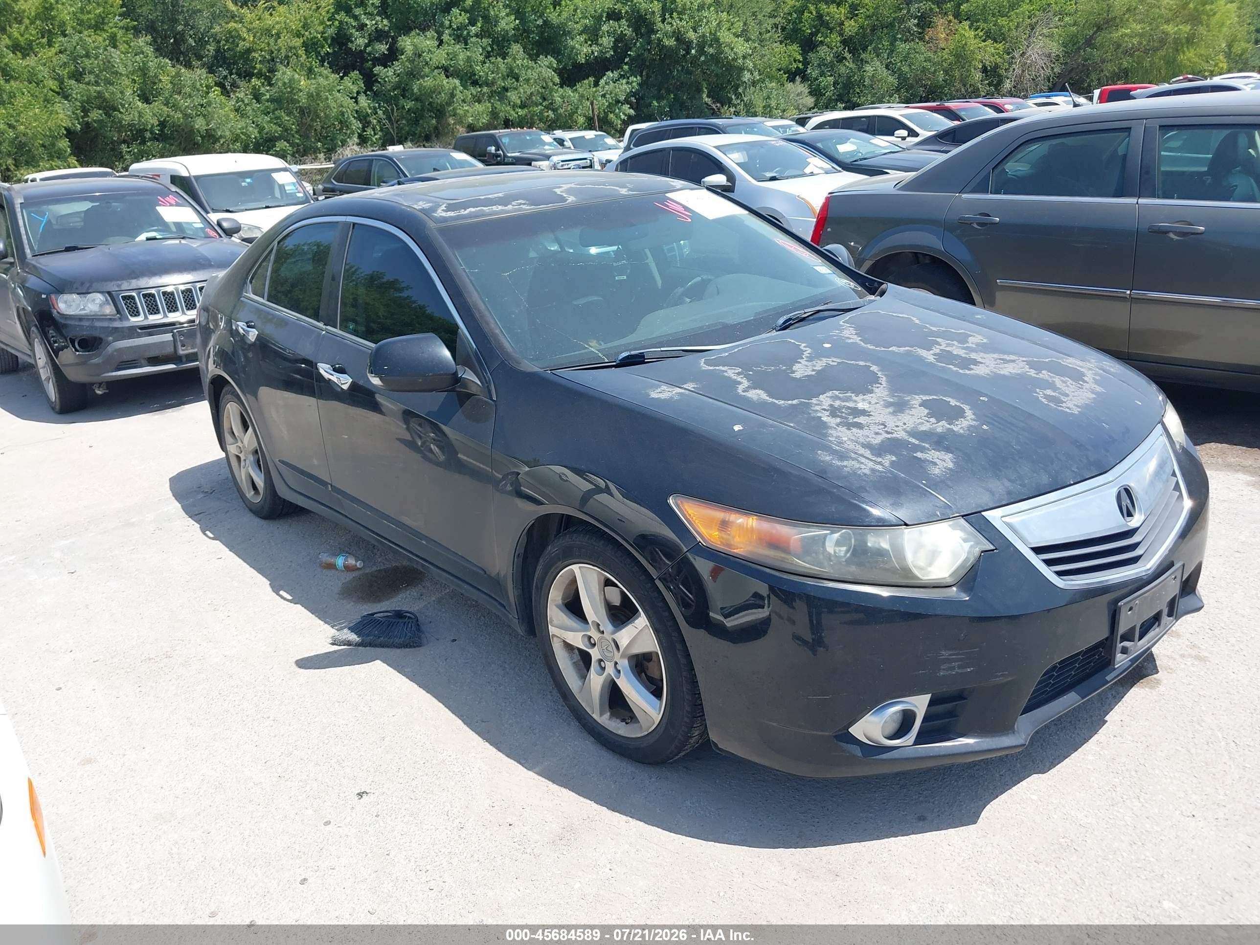2011 Acura Tsx 2.4 Black vin: JH4CU2F68BC004774
