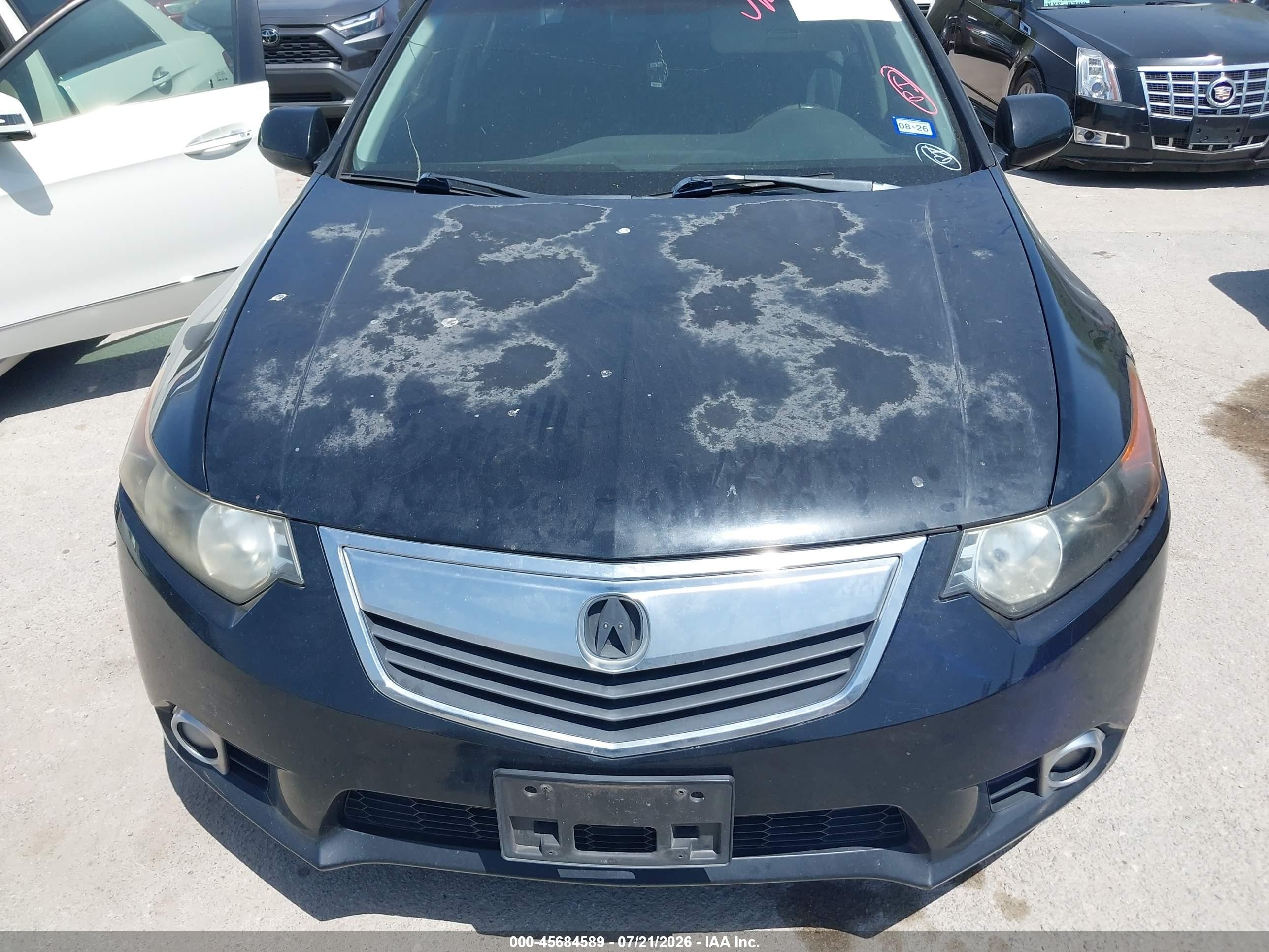 2011 Acura Tsx 2.4 Black vin: JH4CU2F68BC004774