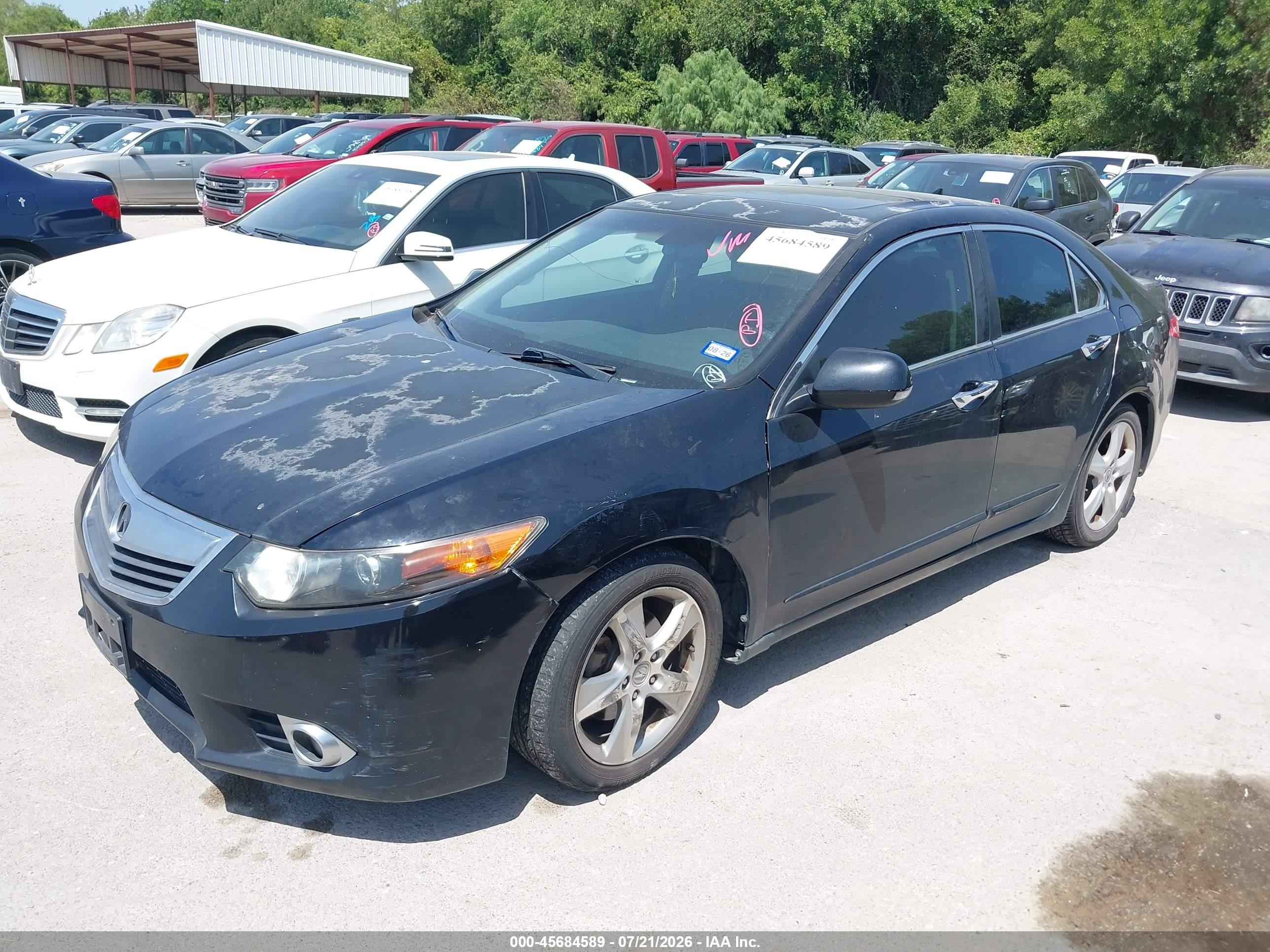 2011 Acura Tsx 2.4 Black vin: JH4CU2F68BC004774