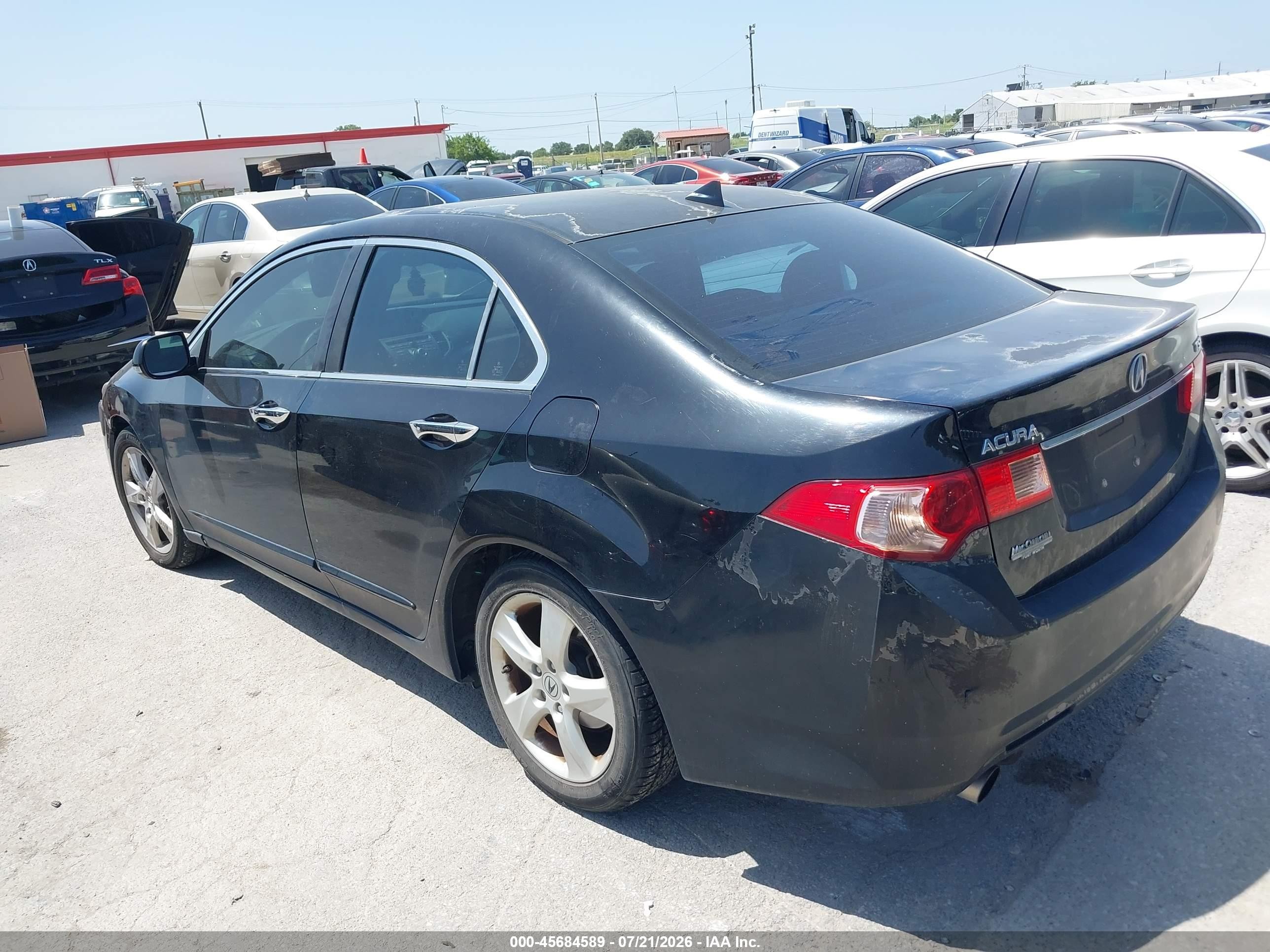 2011 Acura Tsx 2.4 Black vin: JH4CU2F68BC004774