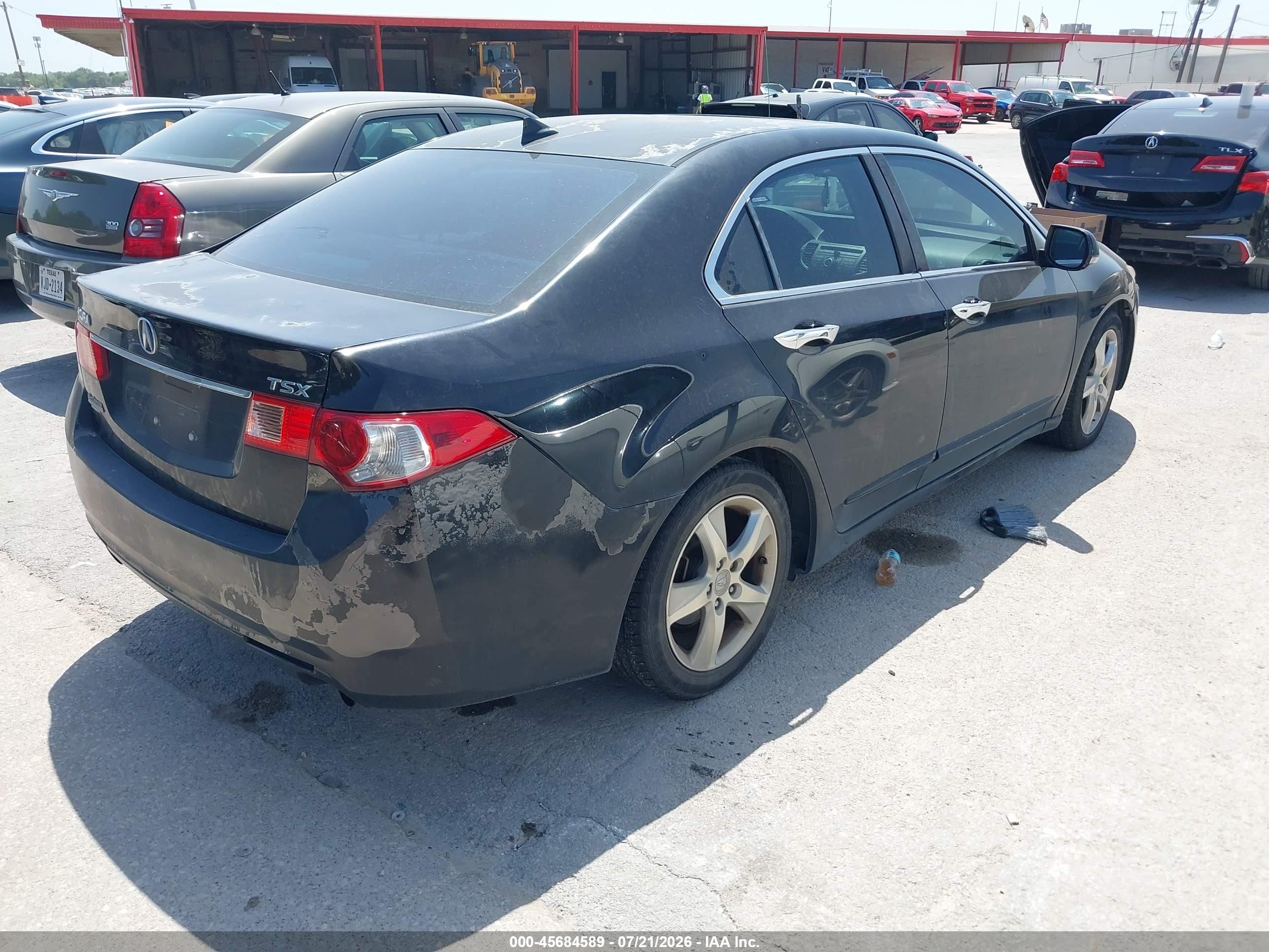 2011 Acura Tsx 2.4 Black vin: JH4CU2F68BC004774