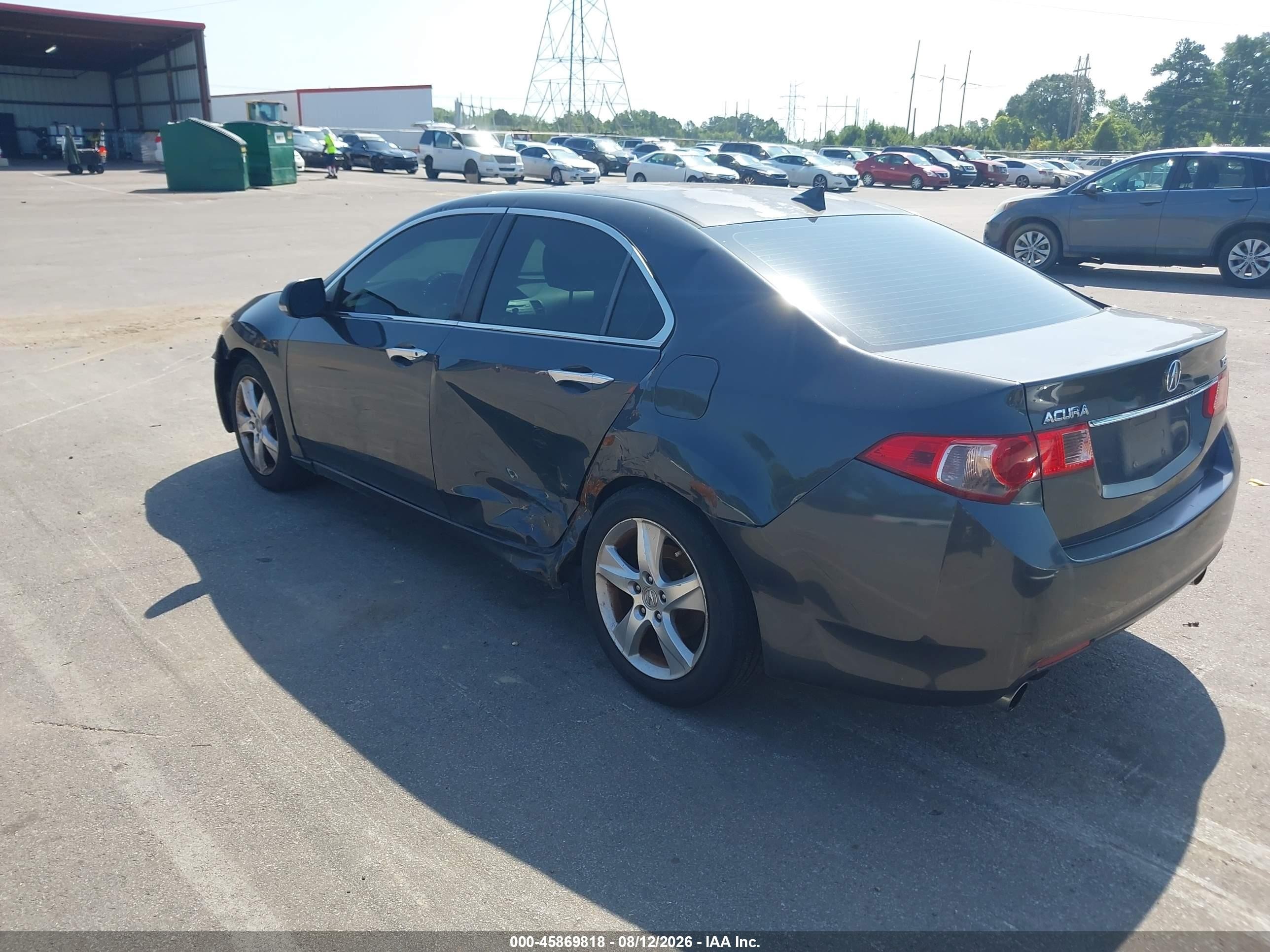 2011 Acura Tsx 2.4 Gray vin: JH4CU2F68BC006718