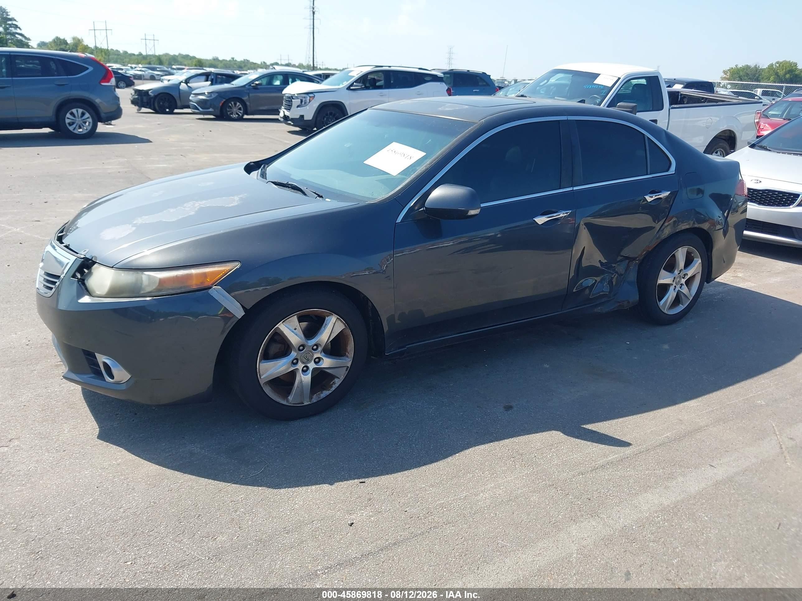 2011 Acura Tsx 2.4 Gray vin: JH4CU2F68BC006718