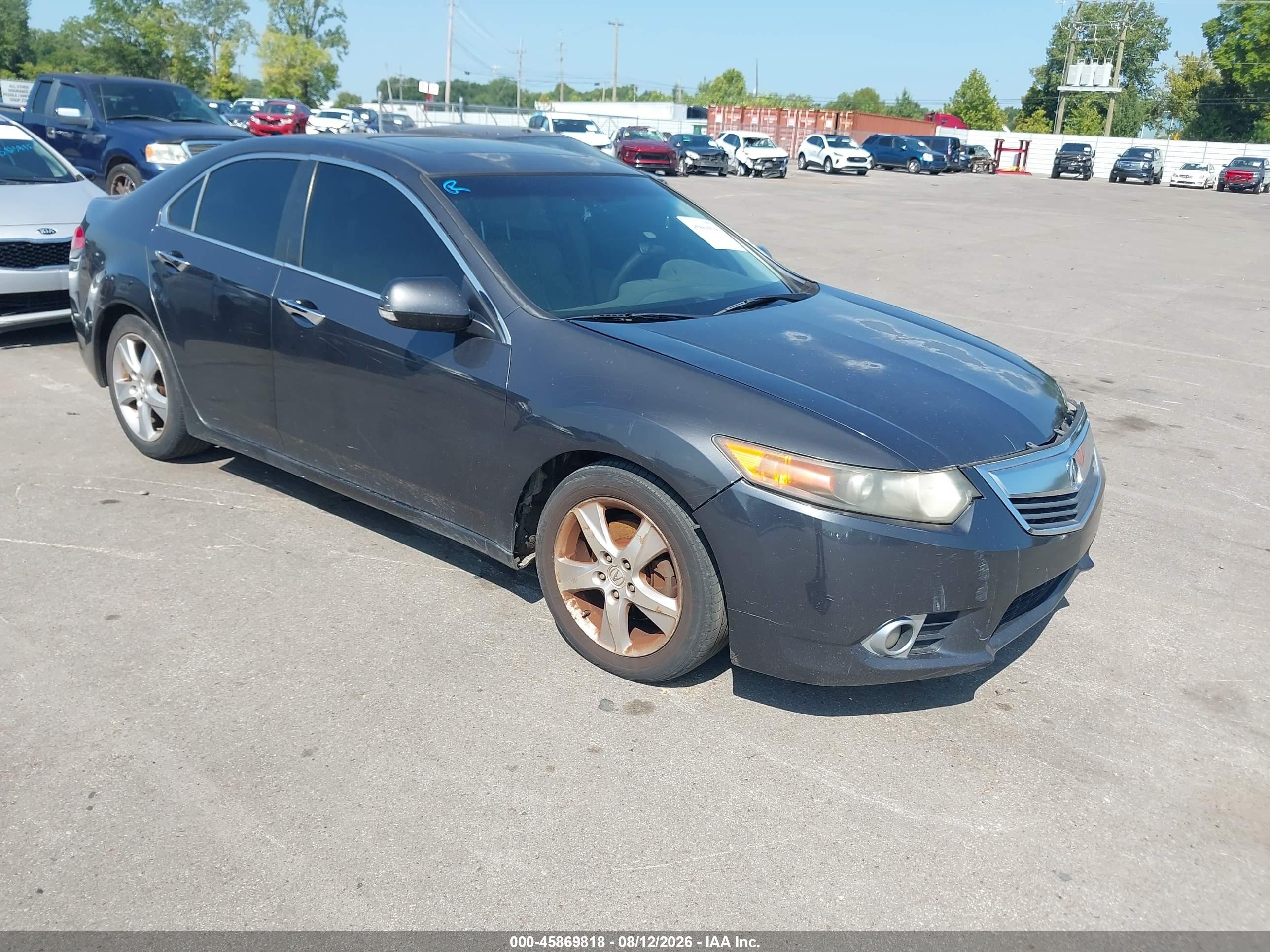 2011 Acura Tsx 2.4 Gray vin: JH4CU2F68BC006718