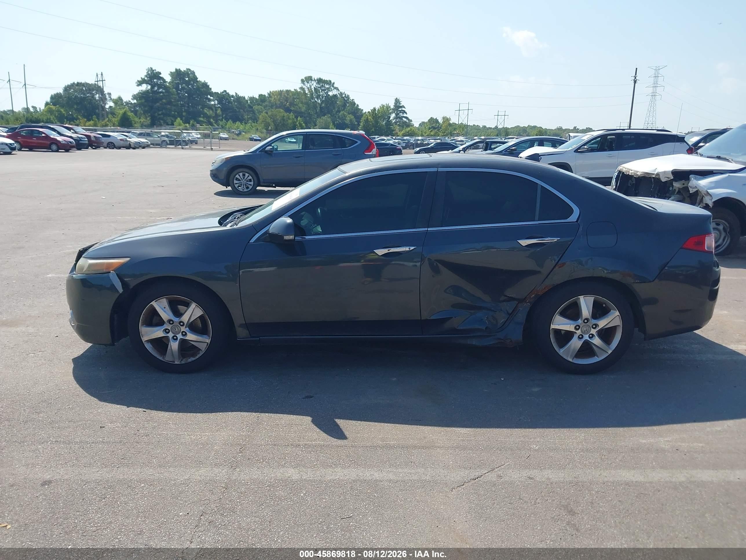2011 Acura Tsx 2.4 Gray vin: JH4CU2F68BC006718