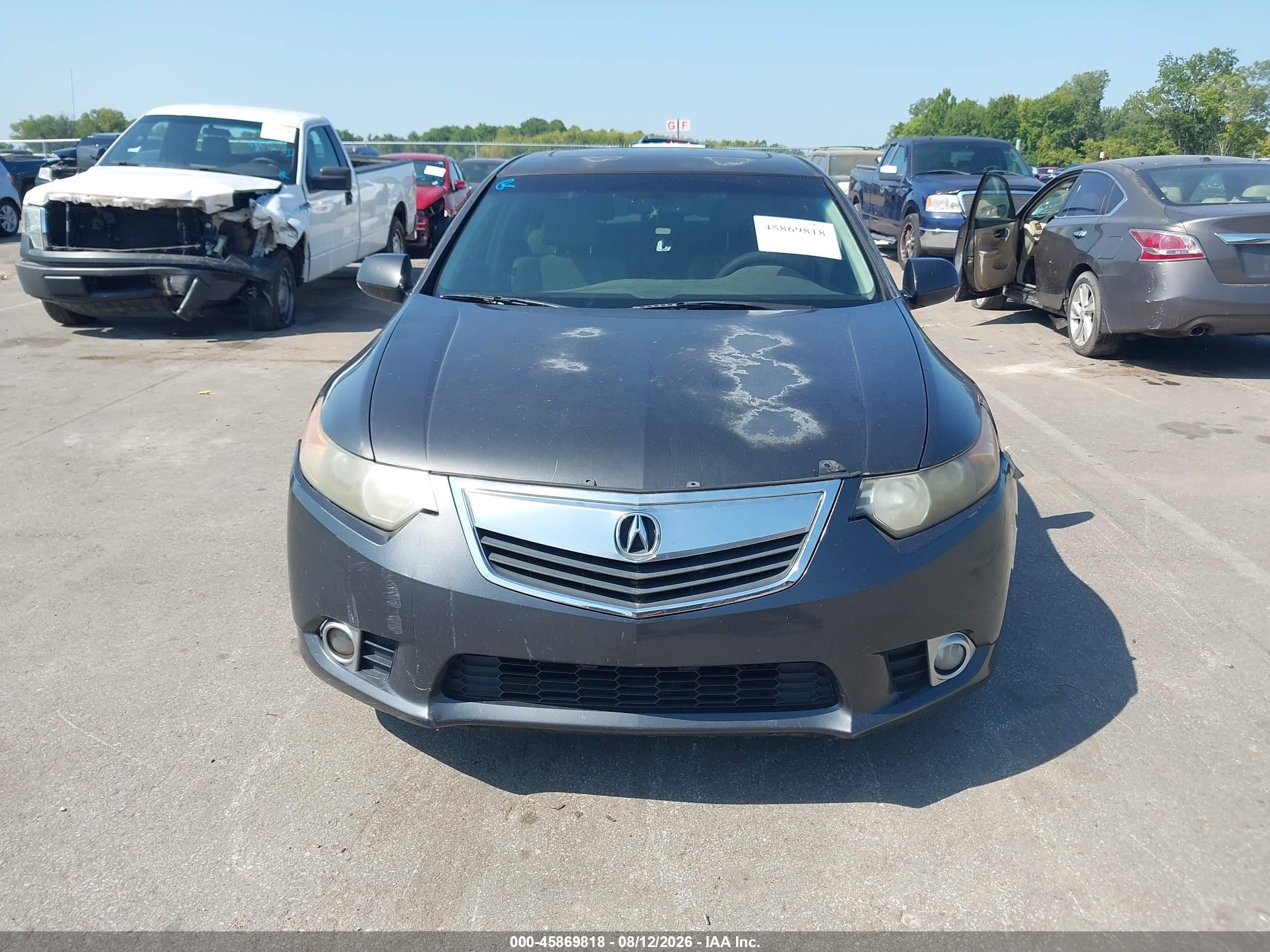 2011 Acura Tsx 2.4 Gray vin: JH4CU2F68BC006718