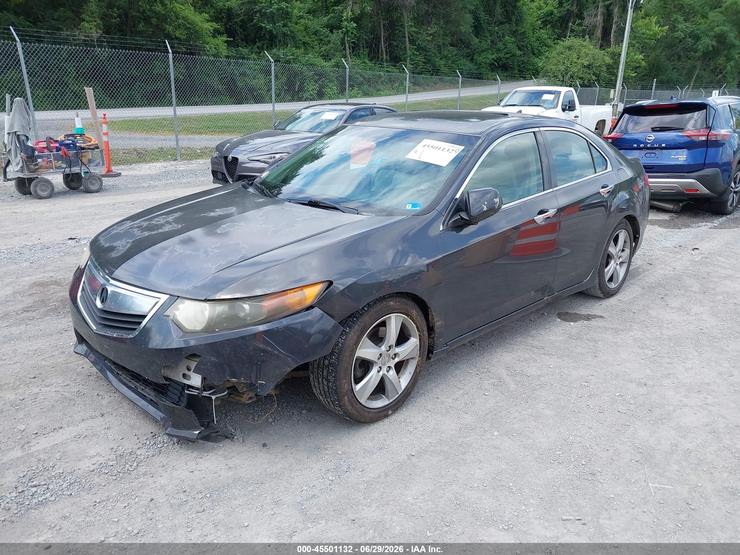 2011 Acura Tsx 2.4 Серый vin: JH4CU2F68BC015712