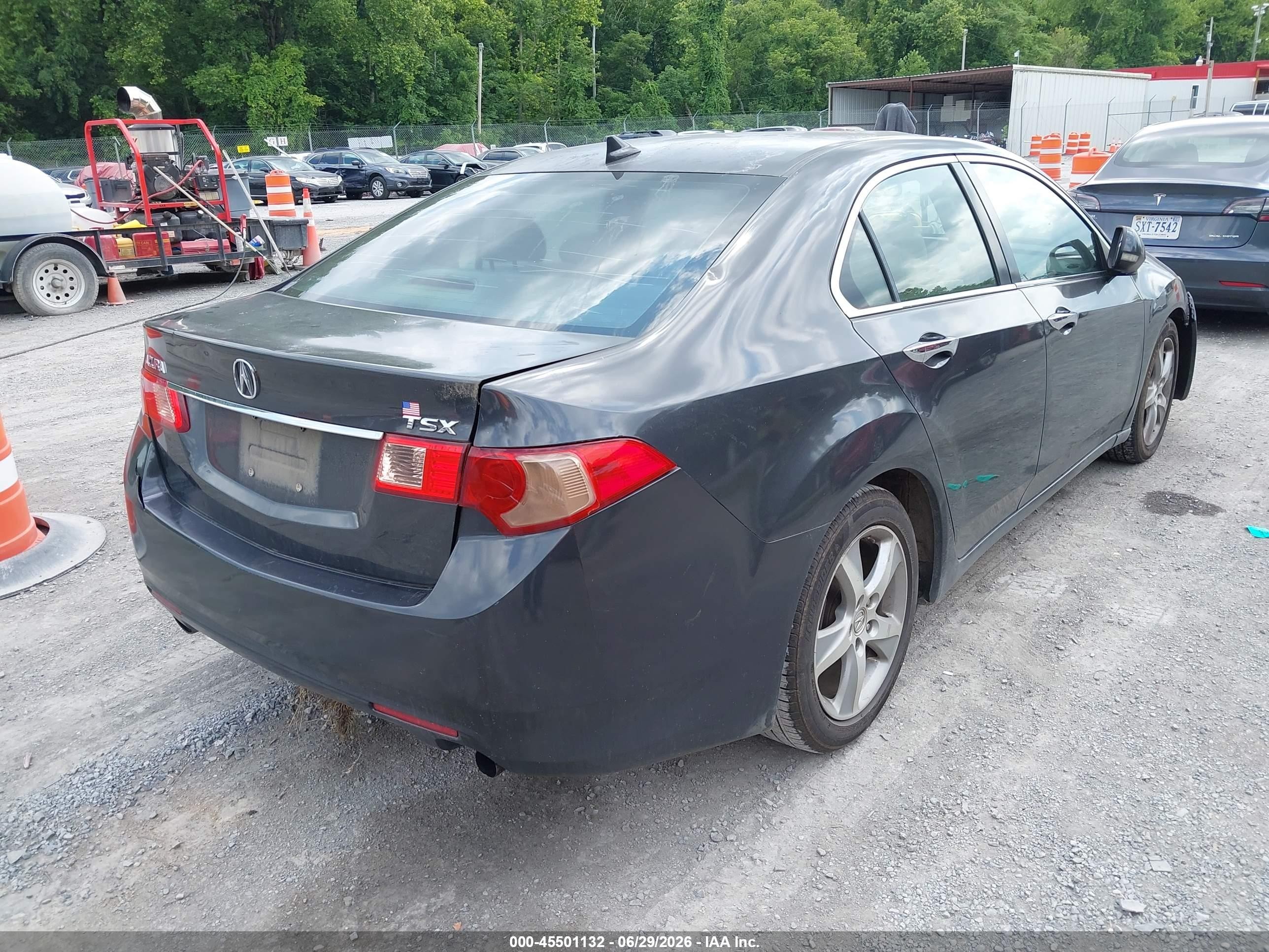 2011 Acura Tsx 2.4 Серый vin: JH4CU2F68BC015712