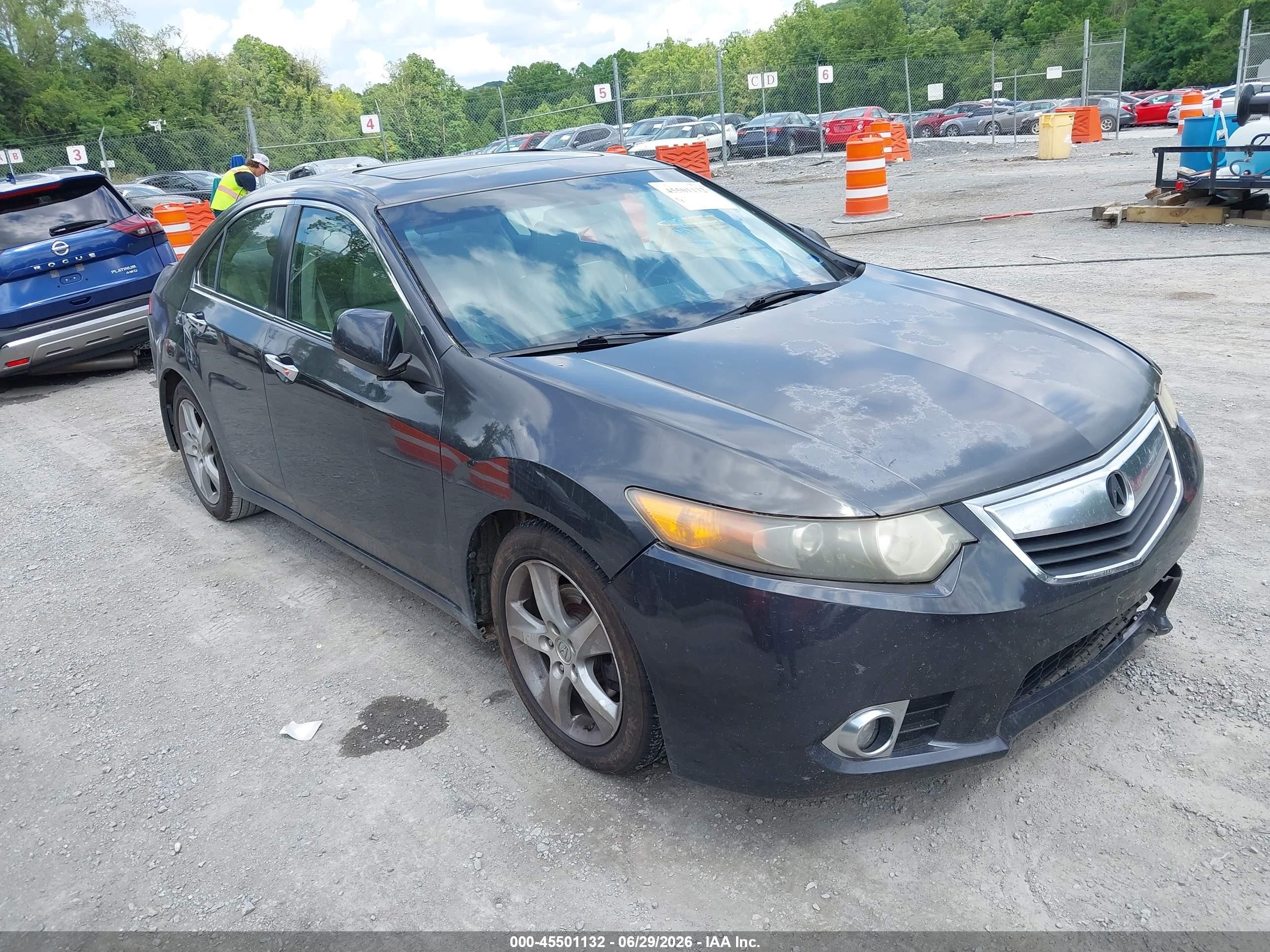2011 Acura Tsx 2.4 Gray vin: JH4CU2F68BC015712
