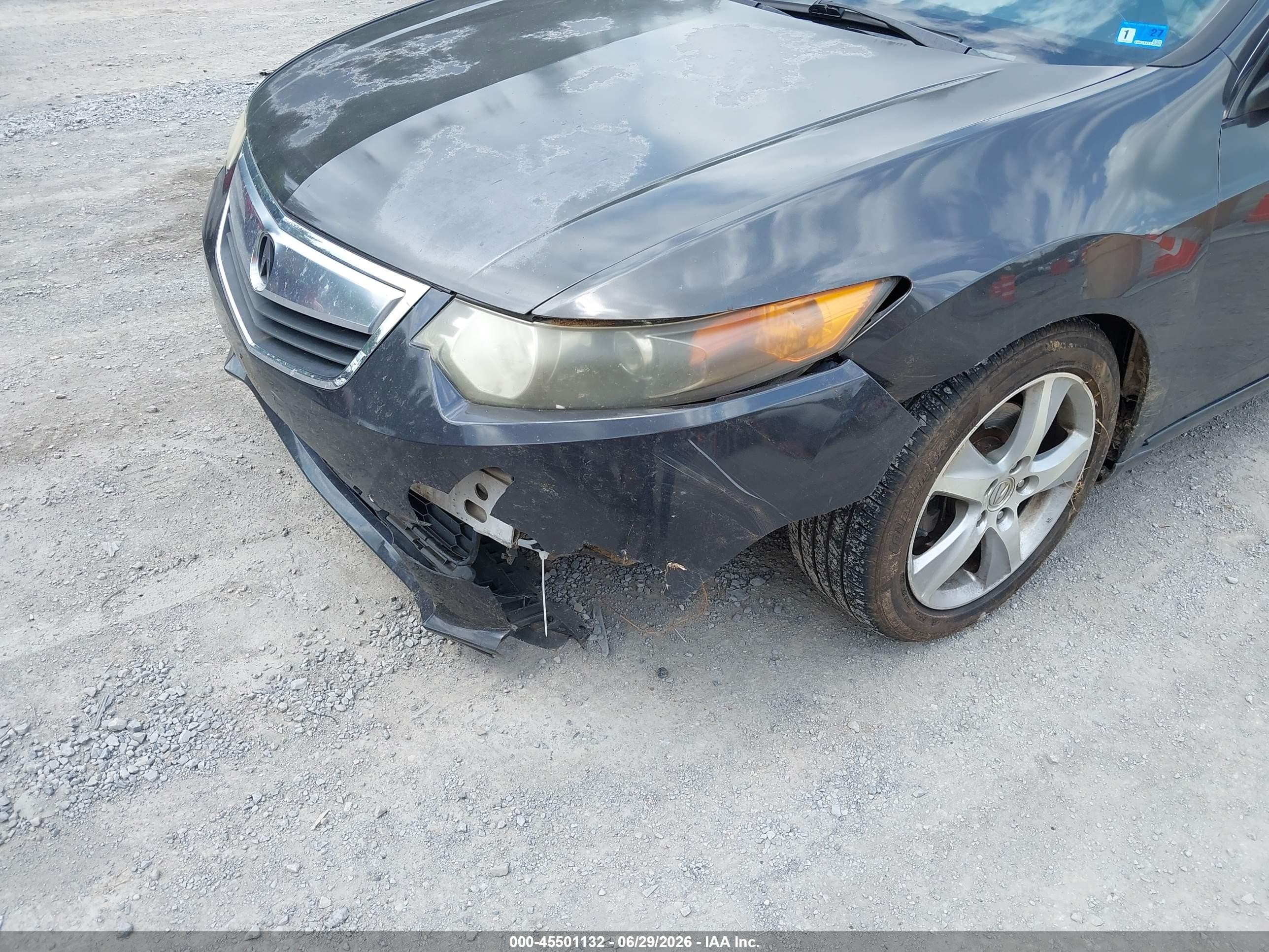 2011 Acura Tsx 2.4 Серый vin: JH4CU2F68BC015712