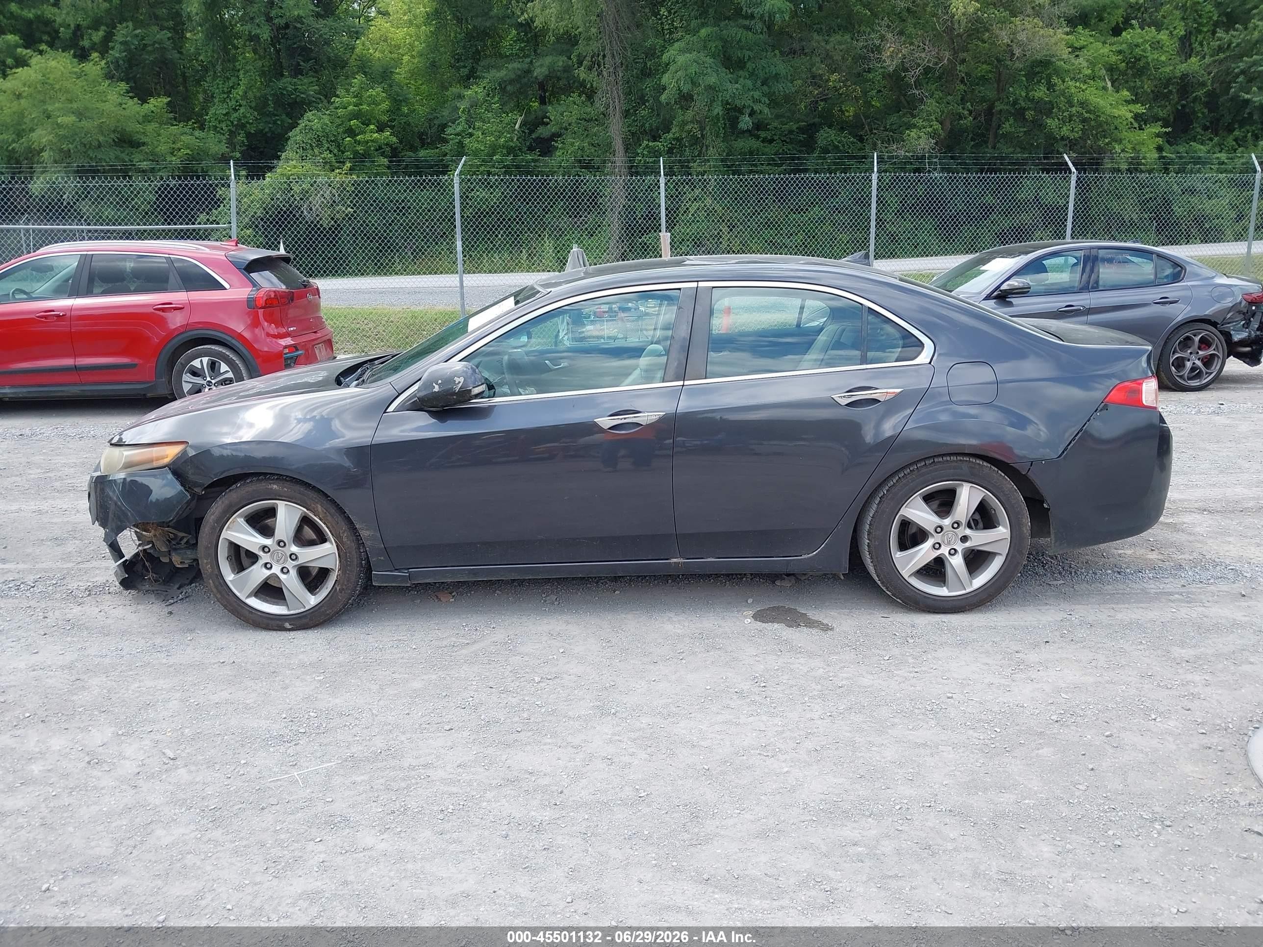 2011 Acura Tsx 2.4 Серый vin: JH4CU2F68BC015712