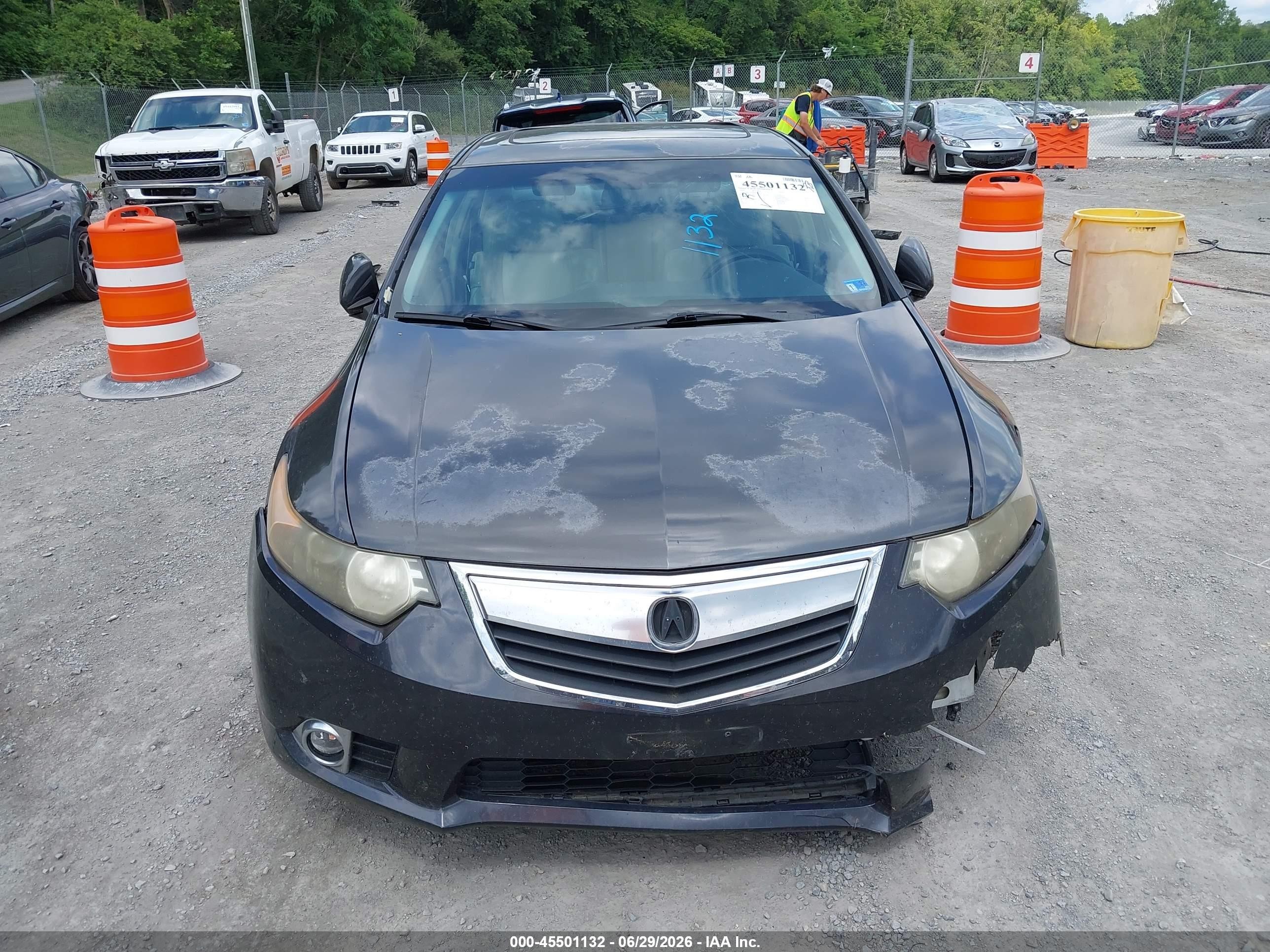2011 Acura Tsx 2.4 Серый vin: JH4CU2F68BC015712
