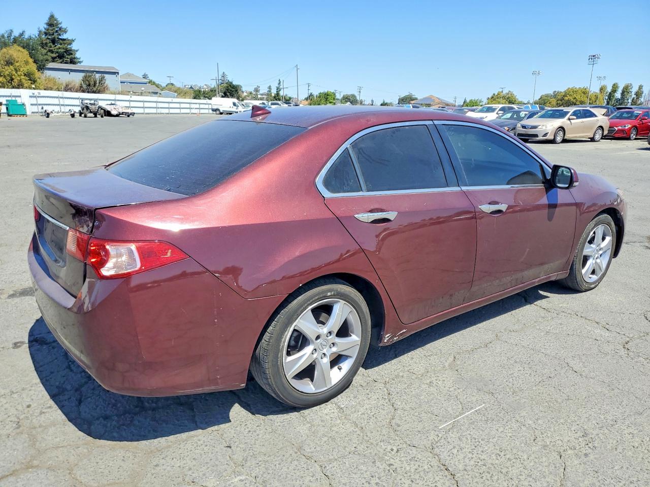 2012 Acura Tsx Tech Burgundy vin: JH4CU2F68CC007160