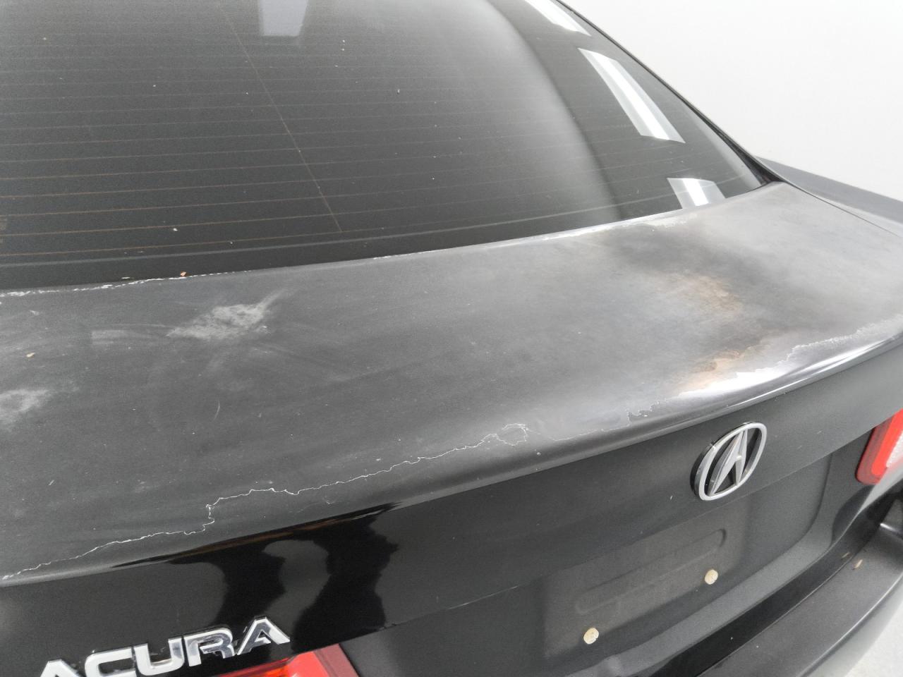 2010 Acura Tsx Black vin: JH4CU2F69AC000506 Damage: Deck Lid, Oxidized, > 12 Inches