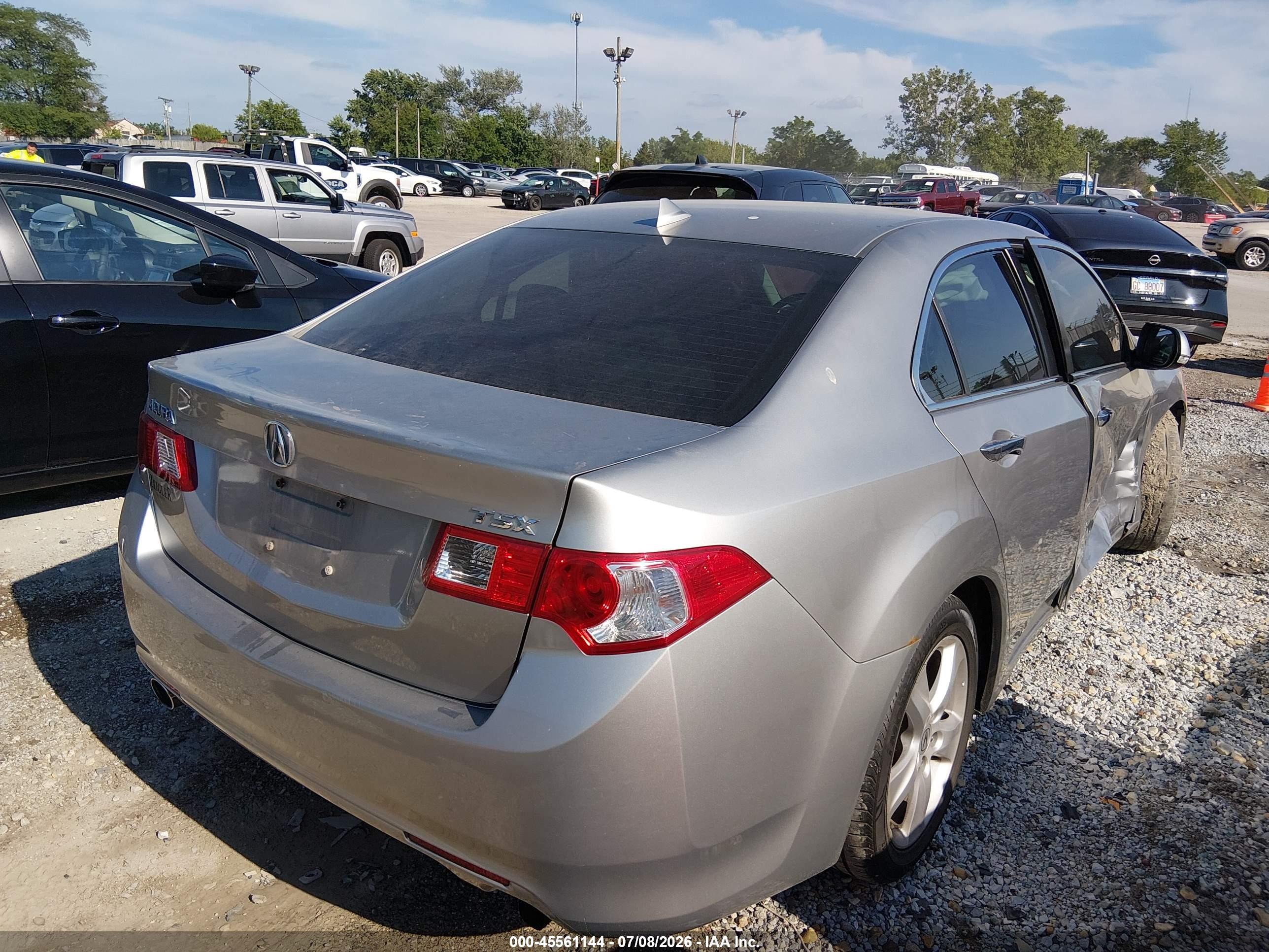 2010 Acura Tsx 2.4 Silver vin: JH4CU2F69AC011053