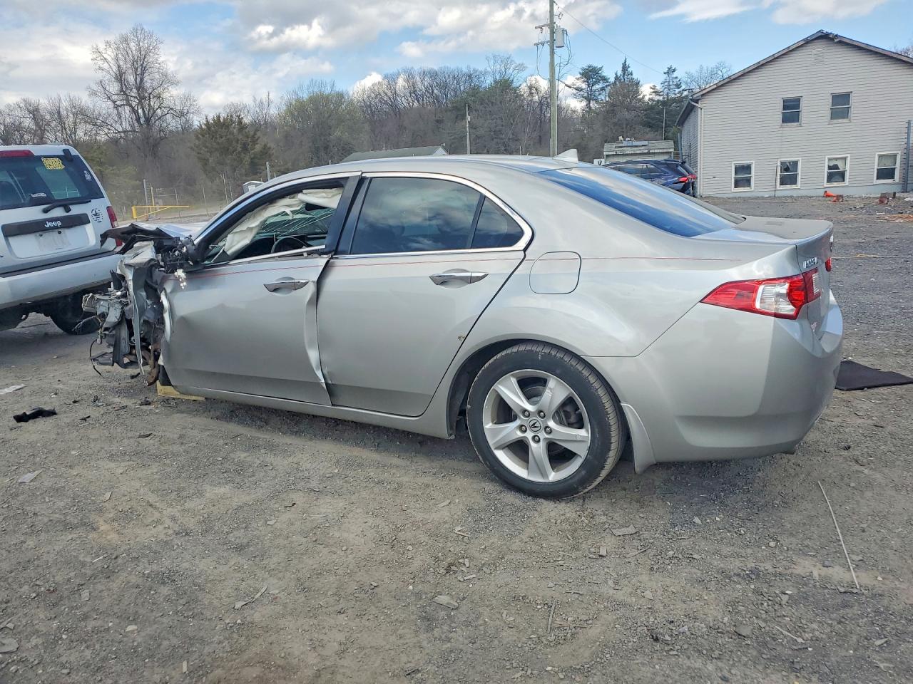 2010 Acura Tsx Silver vin: JH4CU2F69AC018682