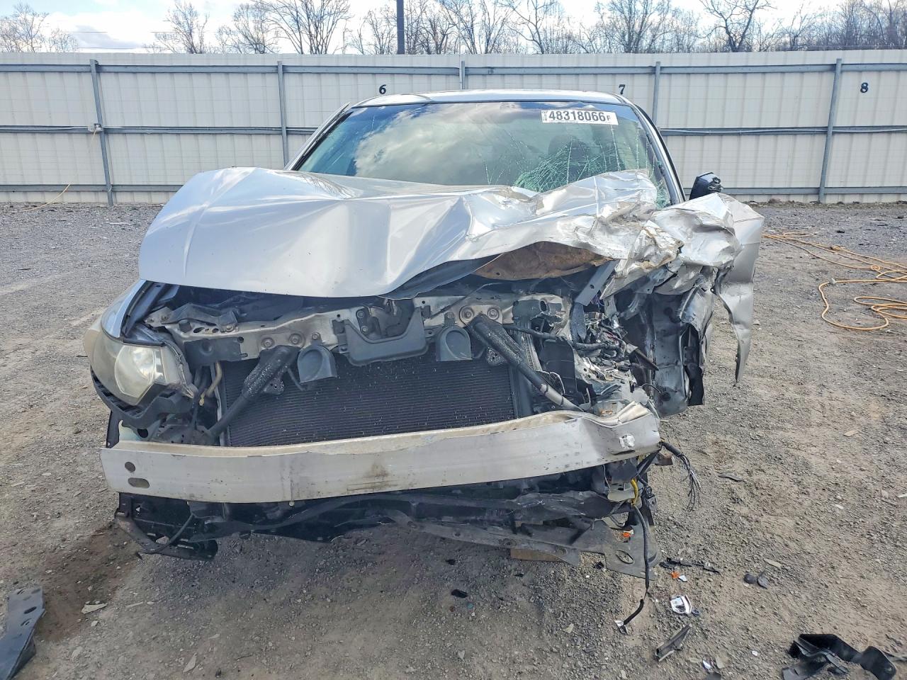 2010 Acura Tsx Silver vin: JH4CU2F69AC018682