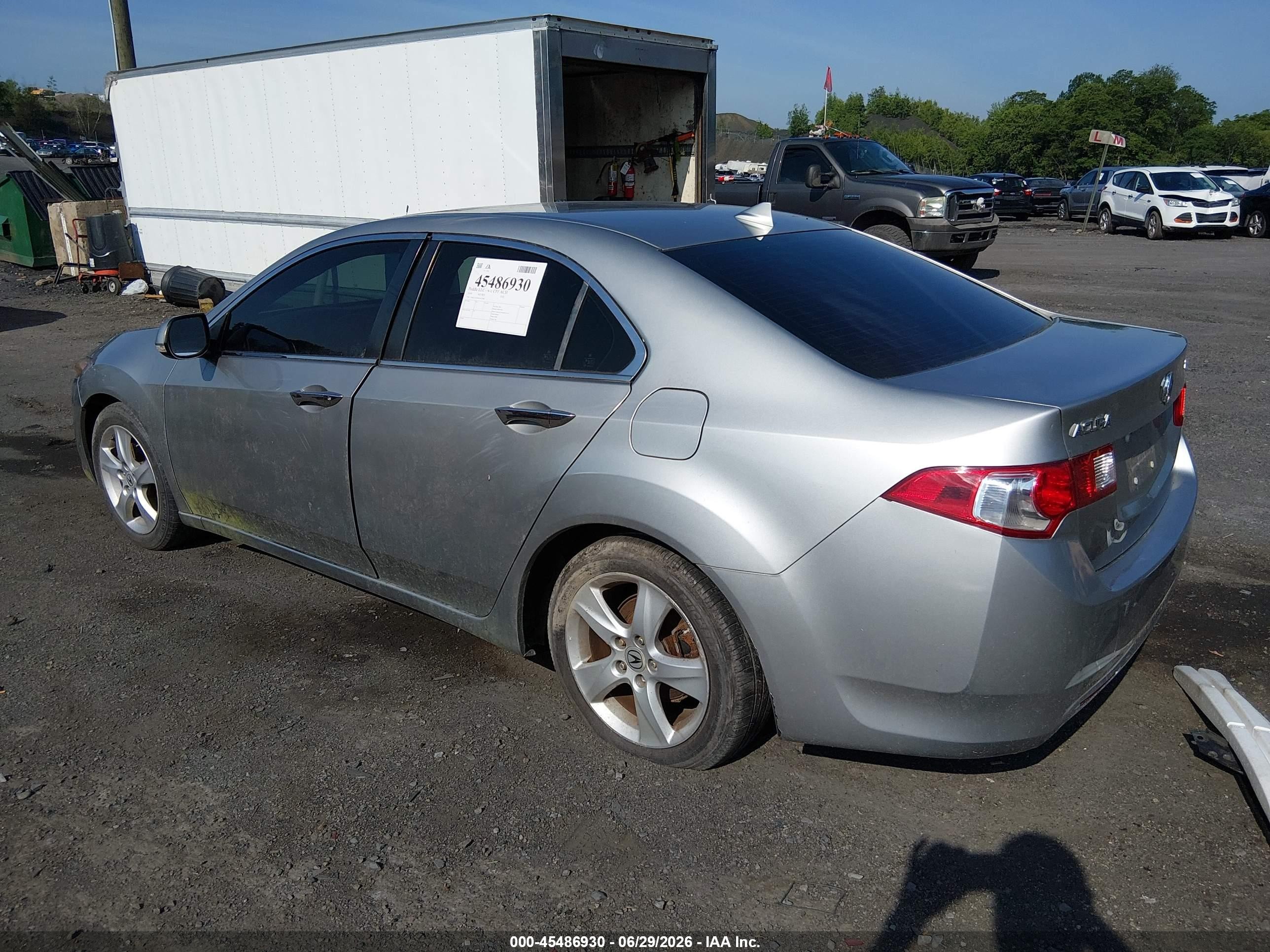 2010 Acura Tsx 2.4 Silver vin: JH4CU2F69AC021906