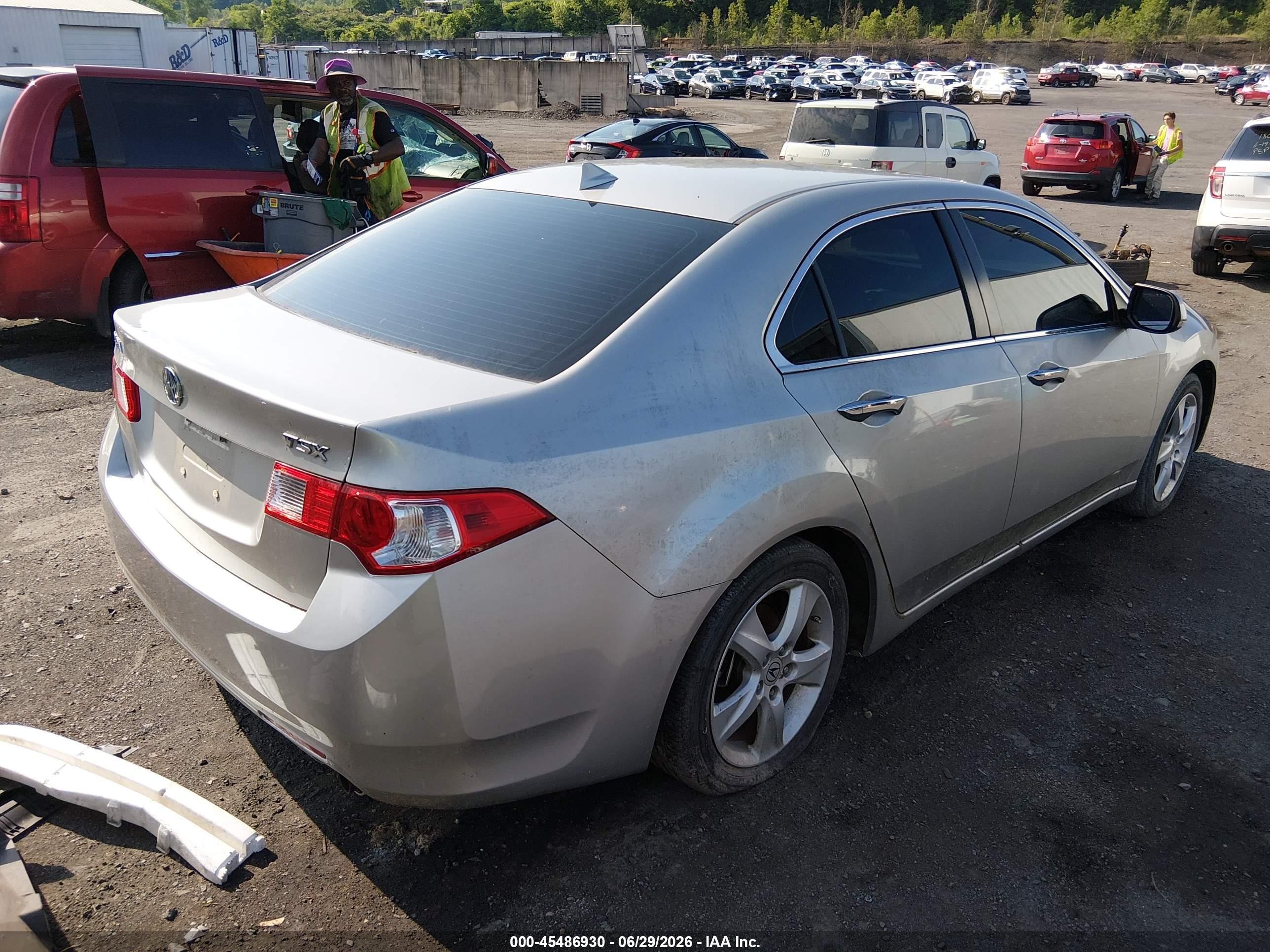 2010 Acura Tsx 2.4 Silver vin: JH4CU2F69AC021906