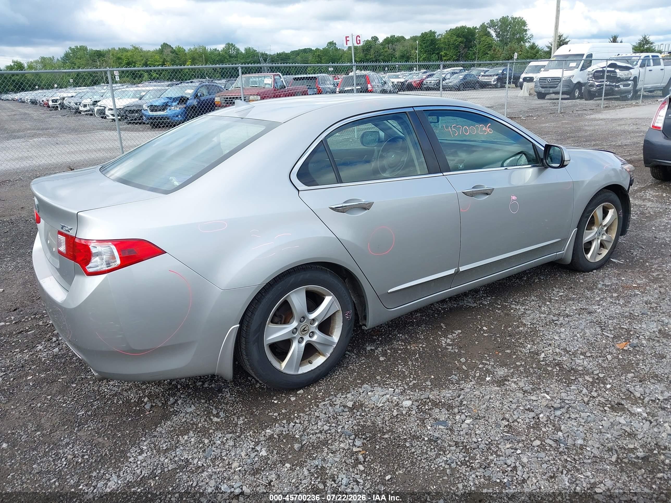 2010 Acura Tsx 2.4 Silver vin: JH4CU2F69AC022621