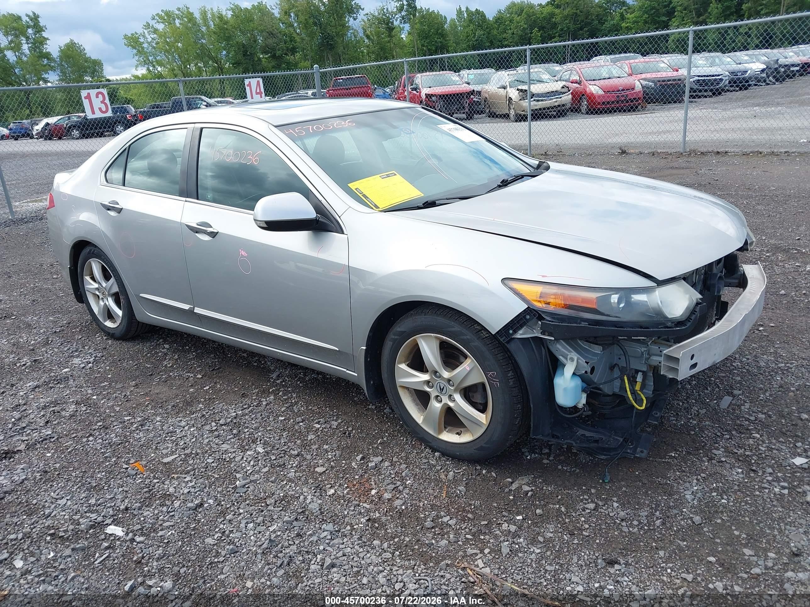 2010 Acura Tsx 2.4 Silver vin: JH4CU2F69AC022621