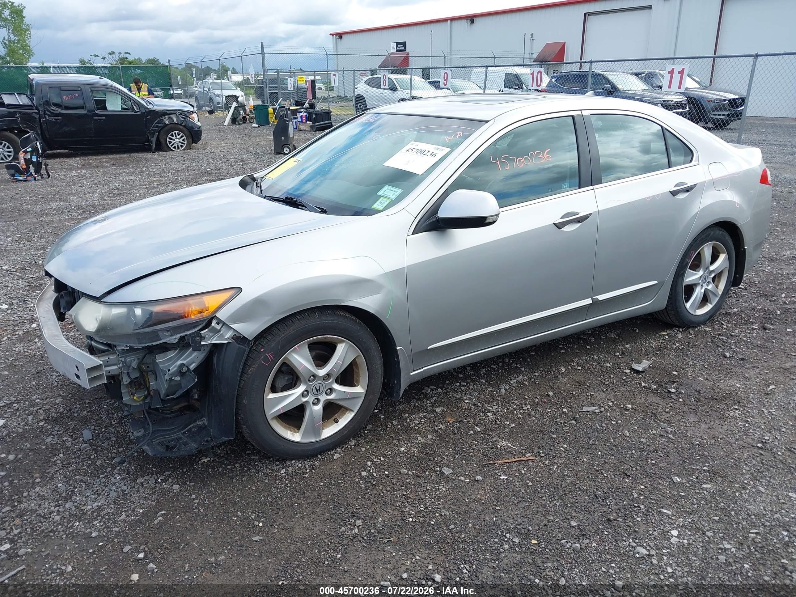 2010 Acura Tsx 2.4 Silver vin: JH4CU2F69AC022621