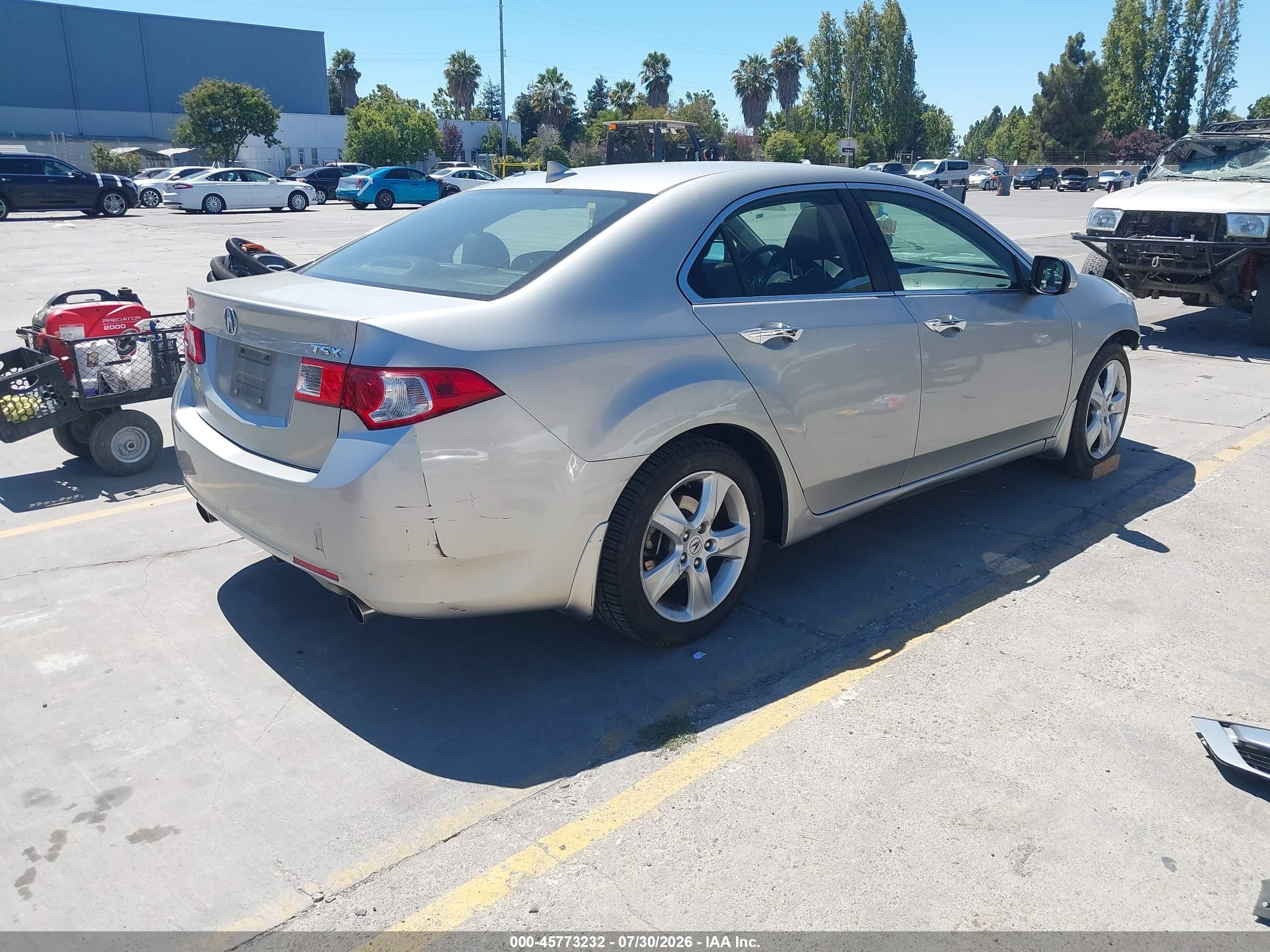 2010 Acura Tsx 2.4 Silver vin: JH4CU2F69AC027348