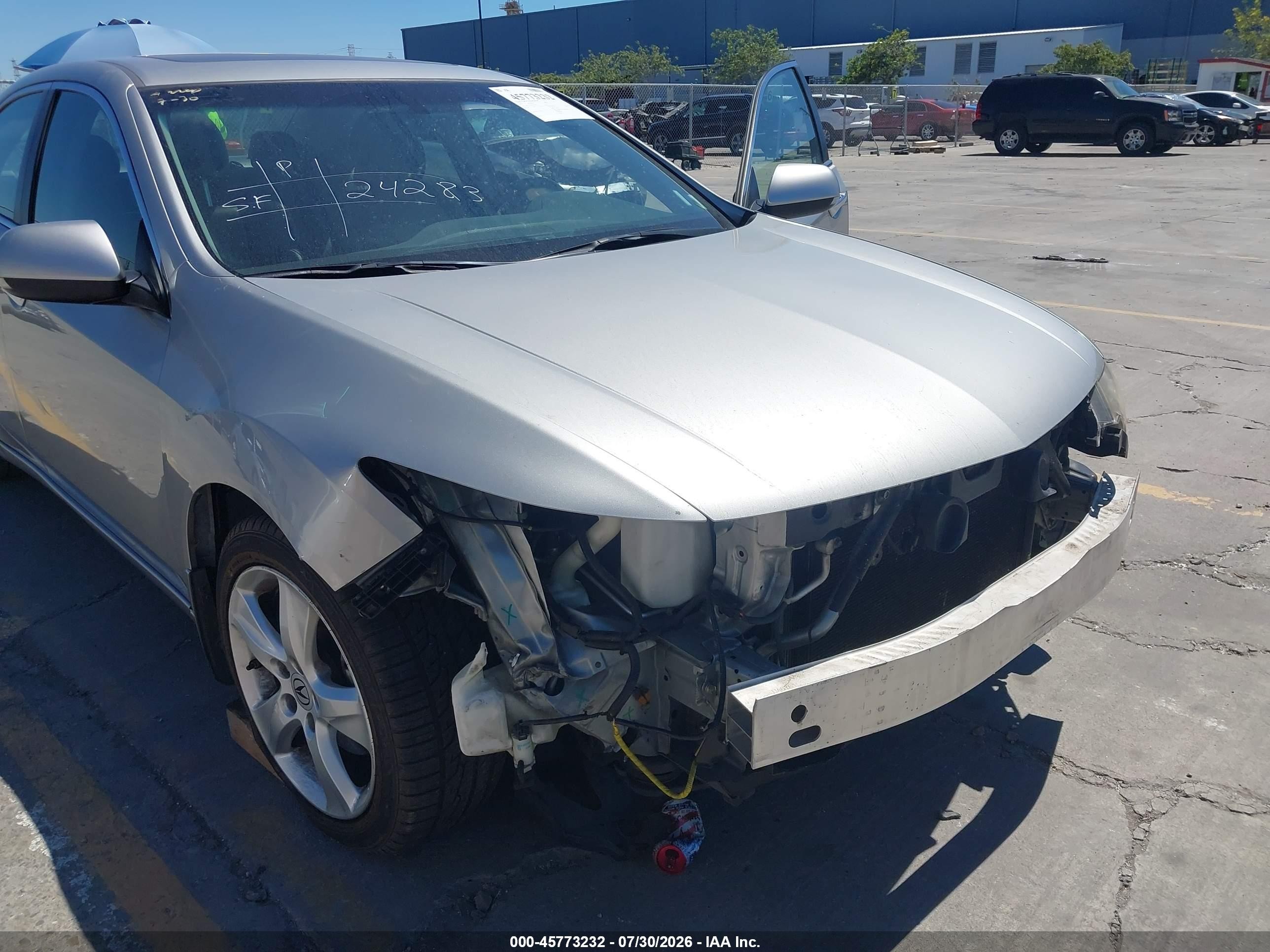 2010 Acura Tsx 2.4 Silver vin: JH4CU2F69AC027348