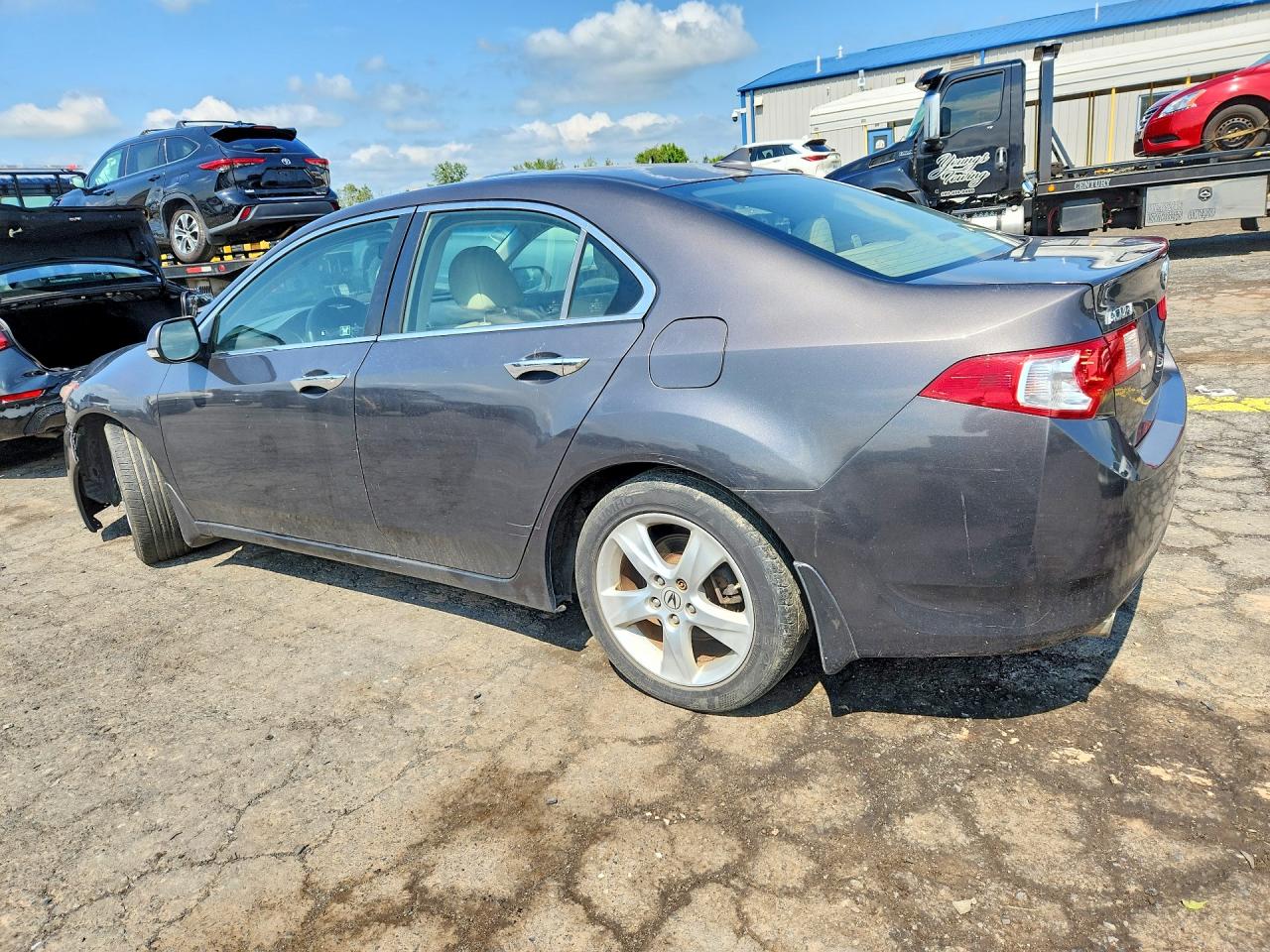 2010 Acura Tsx Gray vin: JH4CU2F69AC031075